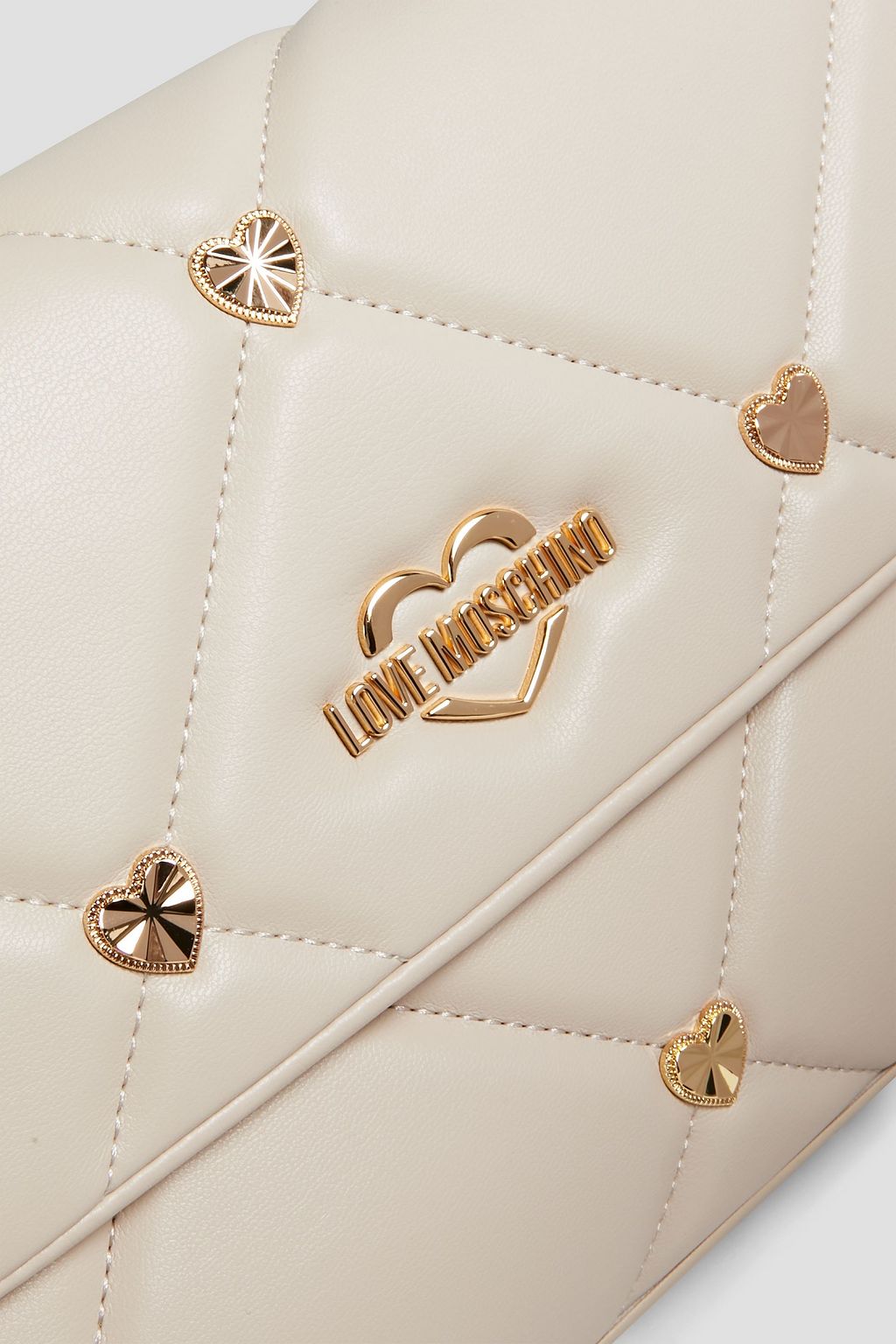 LOVE MOSCHINO Embellished quilted faux leather tote