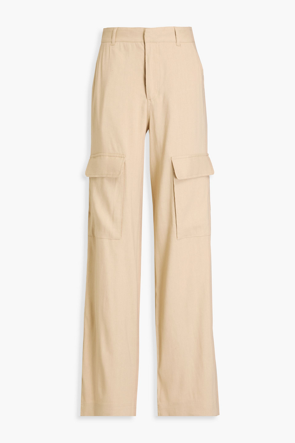 Linen-blend twill cargo pants