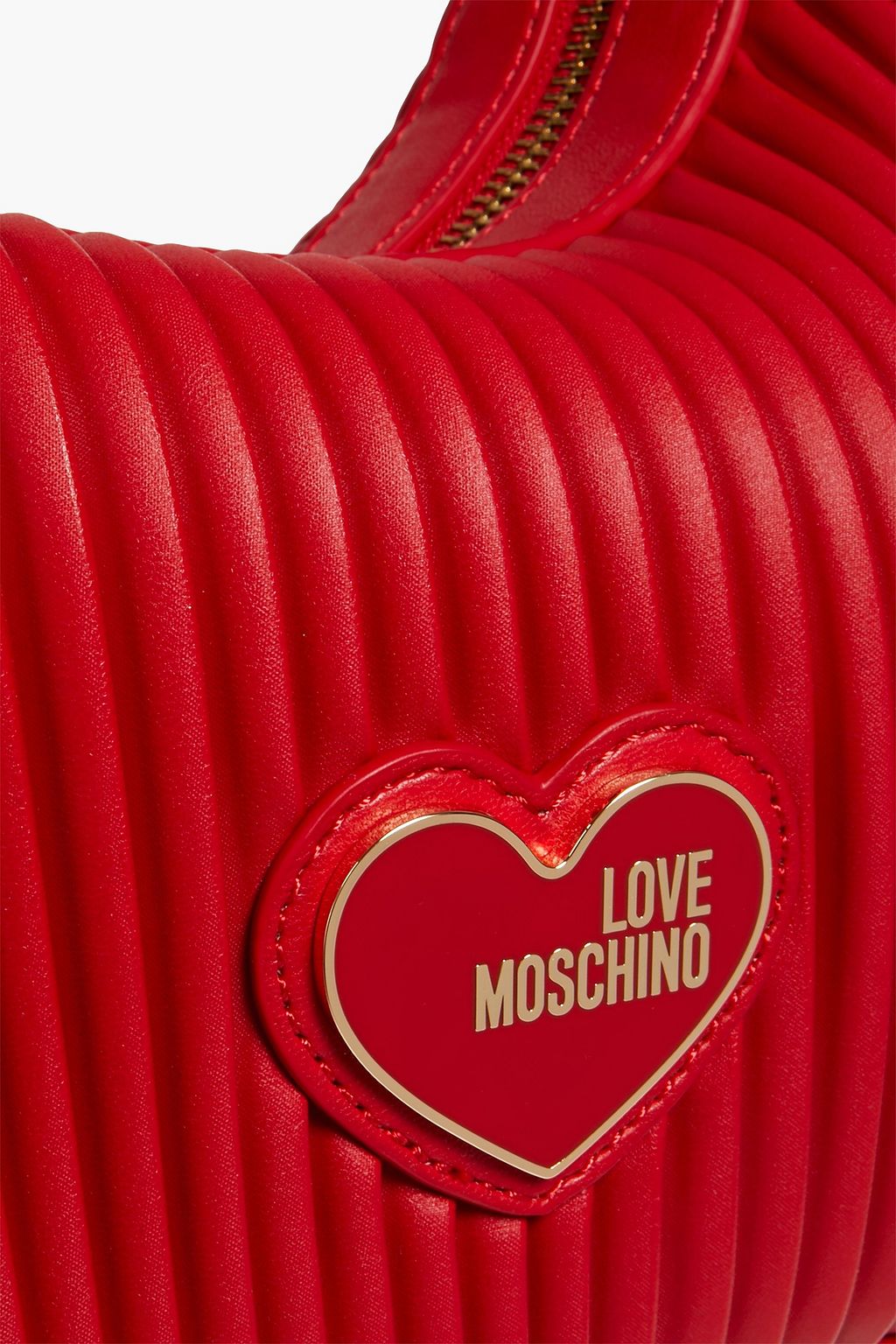 LOVE MOSCHINO Quilted faux textured-leather tote