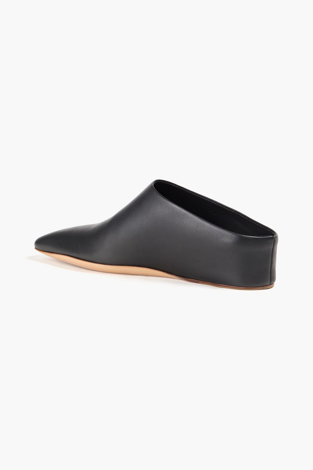 JIL SANDER Leather wedge mules