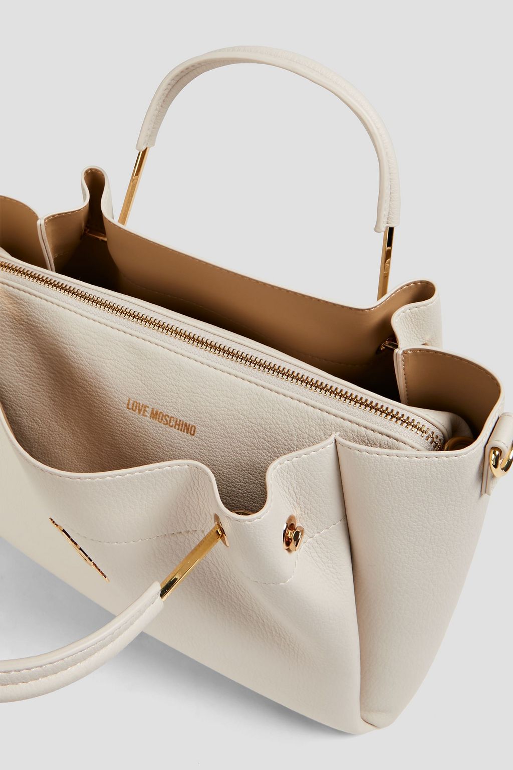 LOVE MOSCHINO Faux pebbled-leather tote