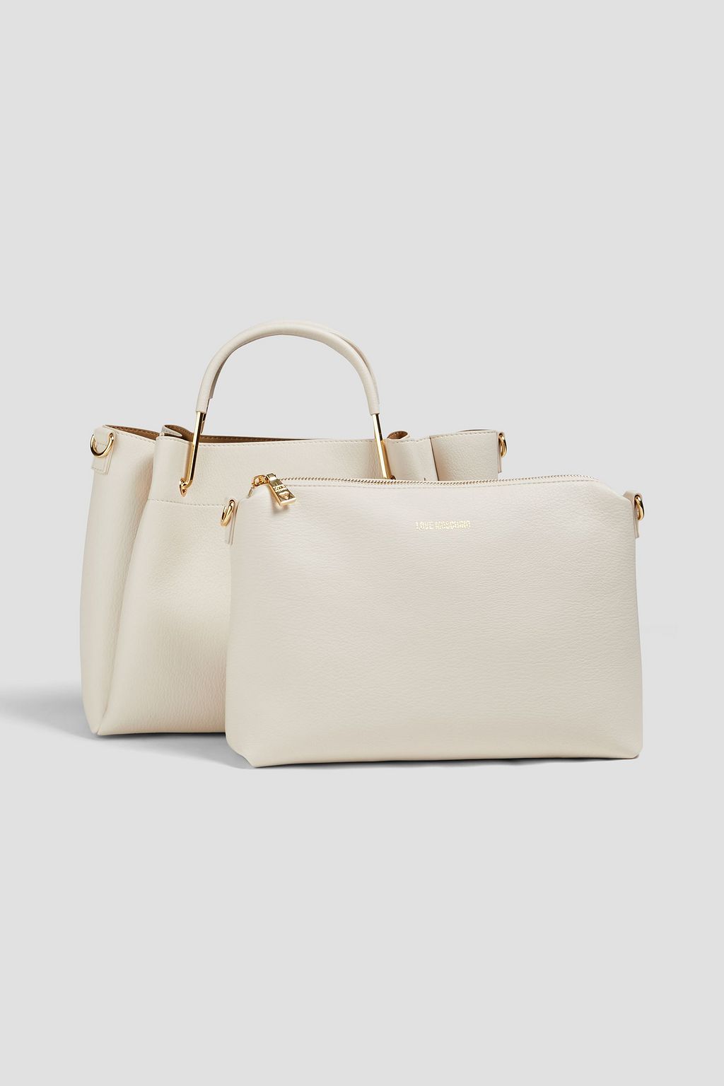 LOVE MOSCHINO Faux pebbled-leather tote