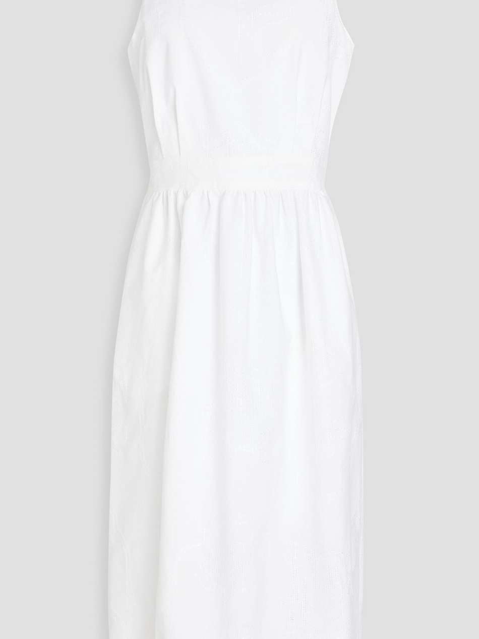 cotton-blend jacquard dress
