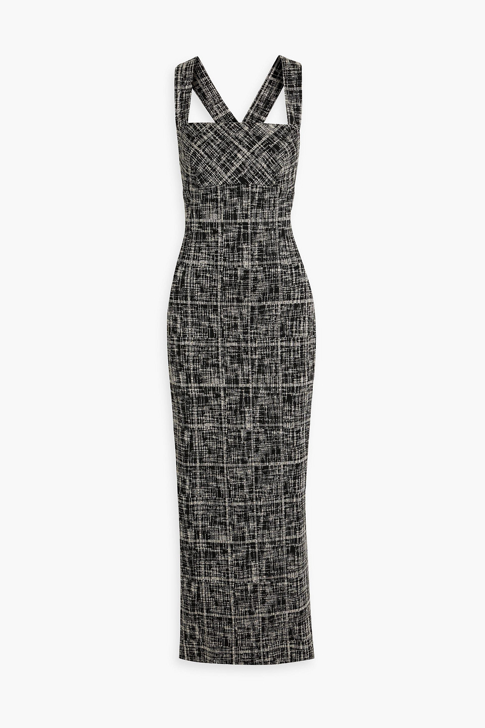 Rosetta Getty Jacquard Maxi Dress In Black