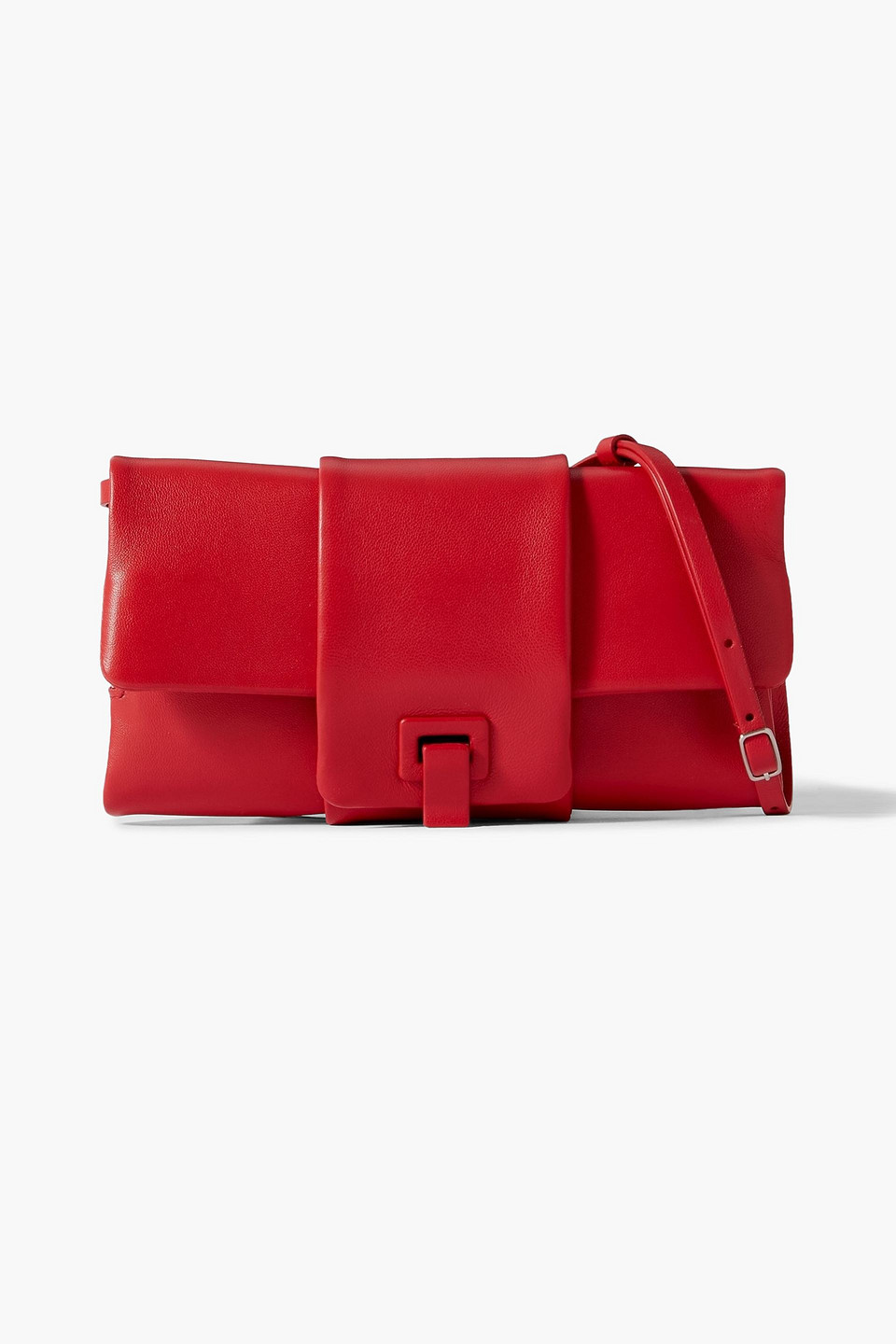 proenza schouler - flip leather shoulder bag - red - onesize