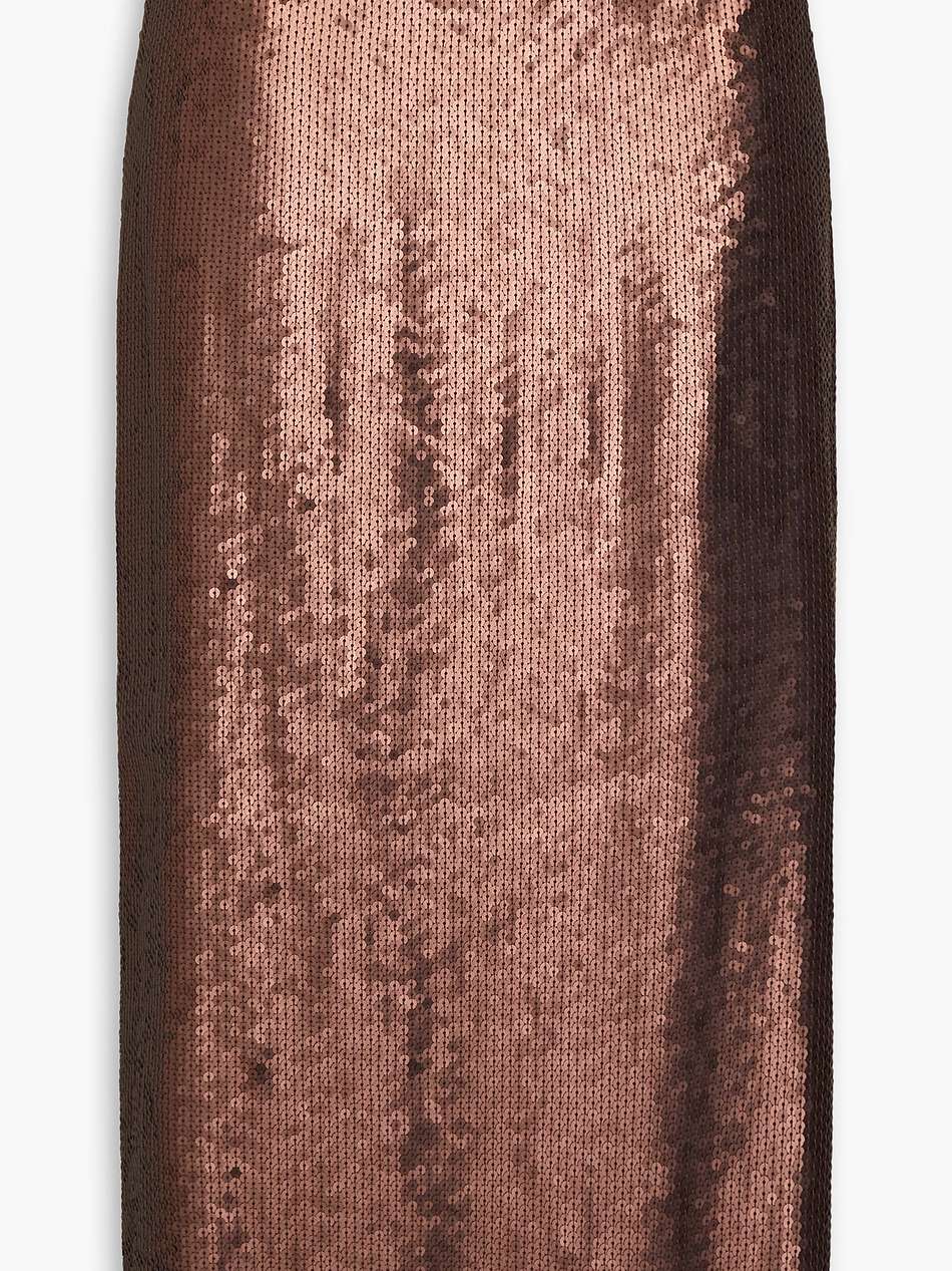 sequined crepe midi skirt
