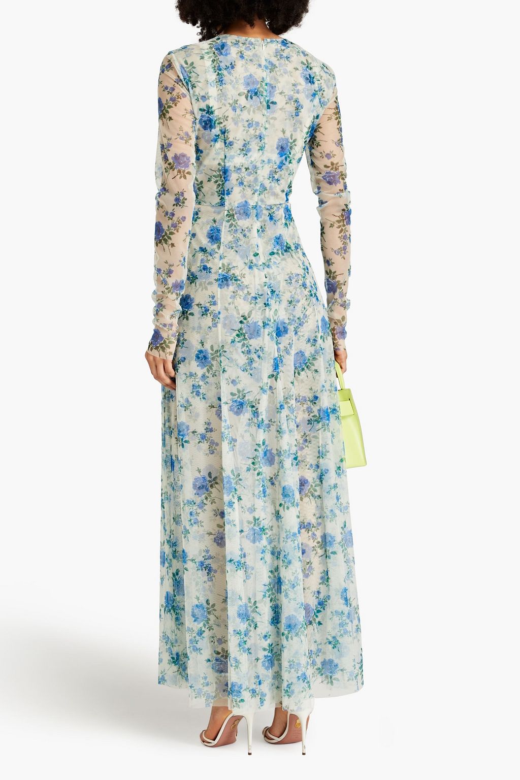 PHILOSOPHY DI LORENZO SERAFINI Floral-print tulle maxi dress