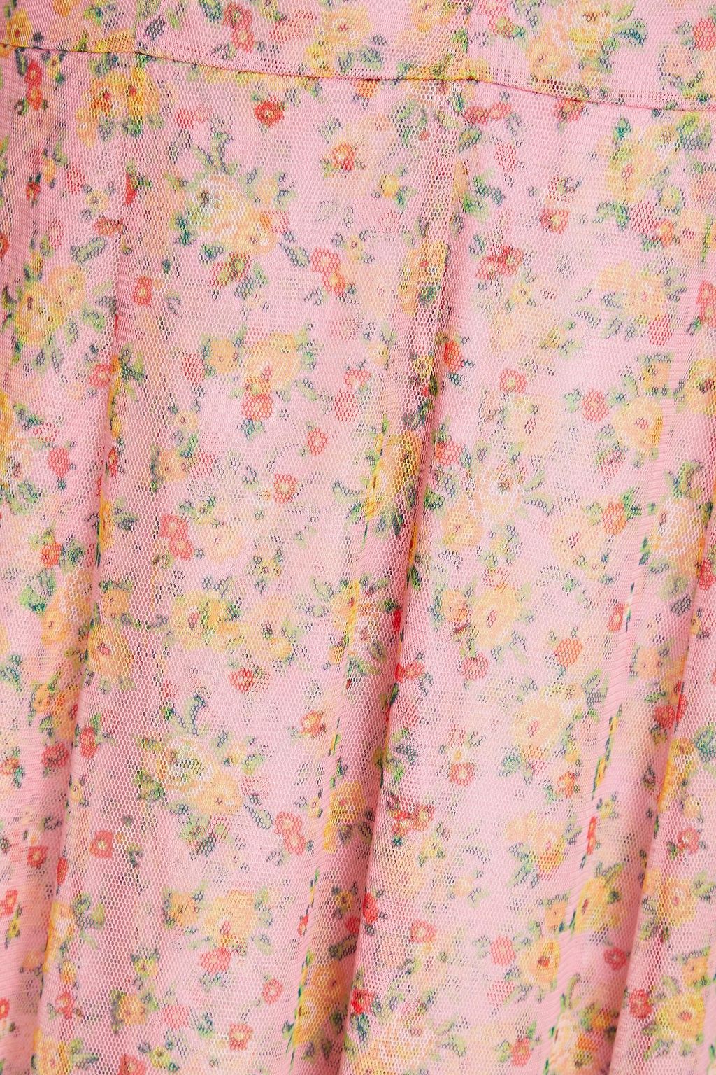 PHILOSOPHY DI LORENZO SERAFINI Floral-print tulle maxi dress
