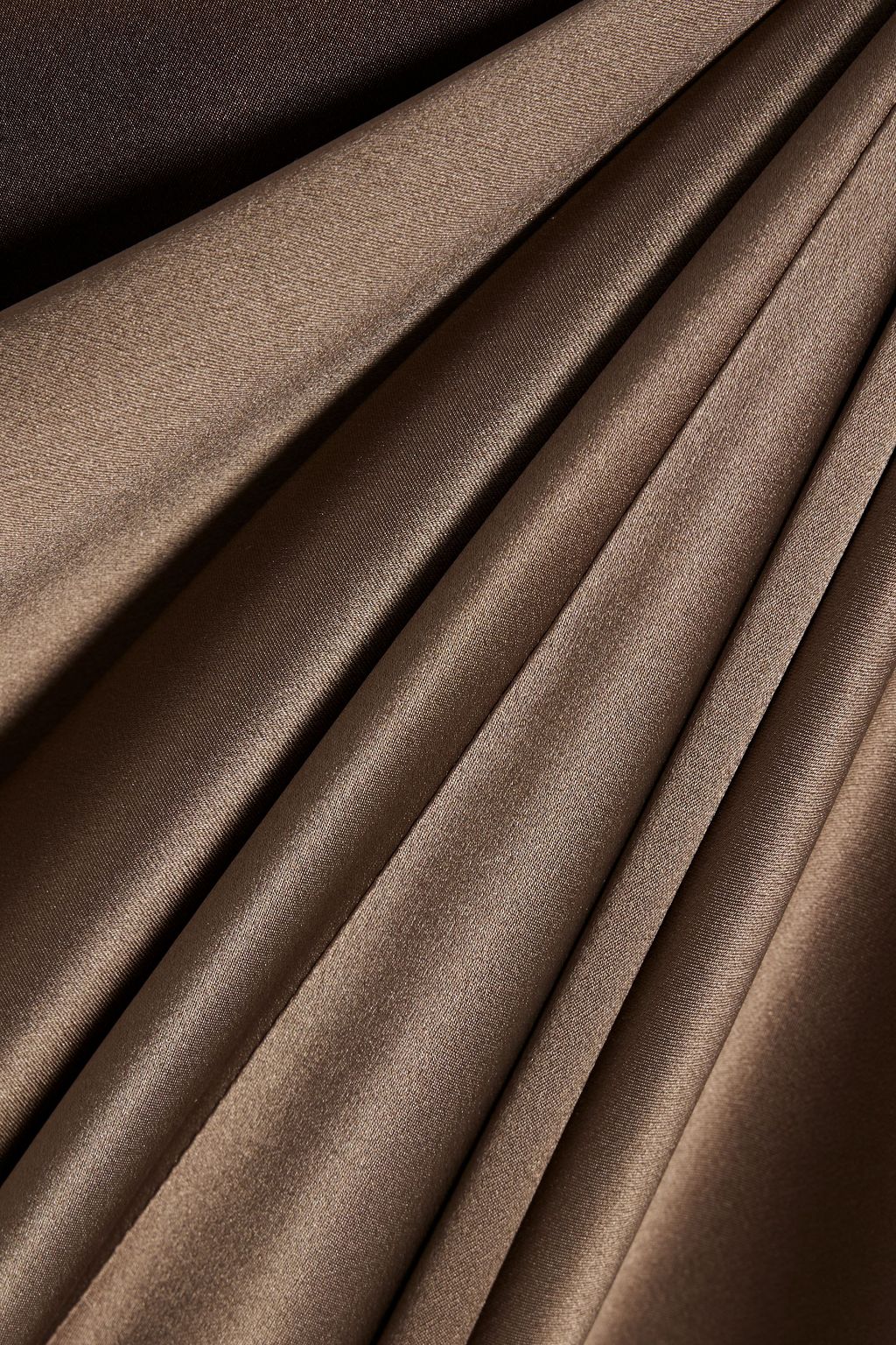 FRAME فستان متوسط الطول من حرير ساتان