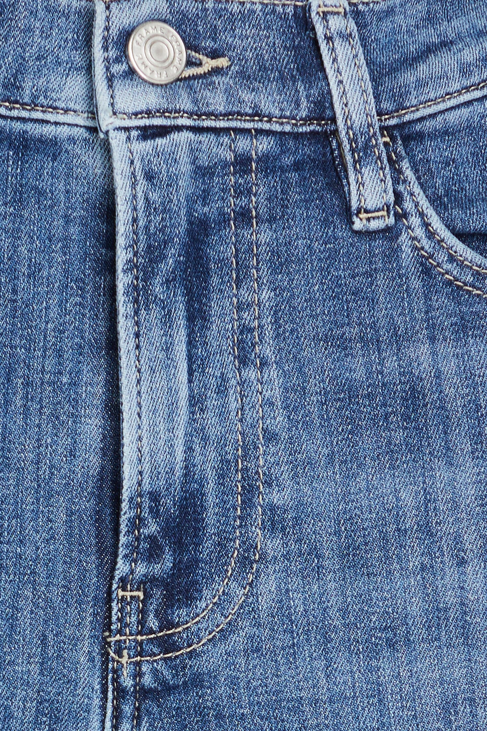 FRAME LE HIGH STRAIGHT HIGH-RISE STRAIGHT-LEG JEANS 