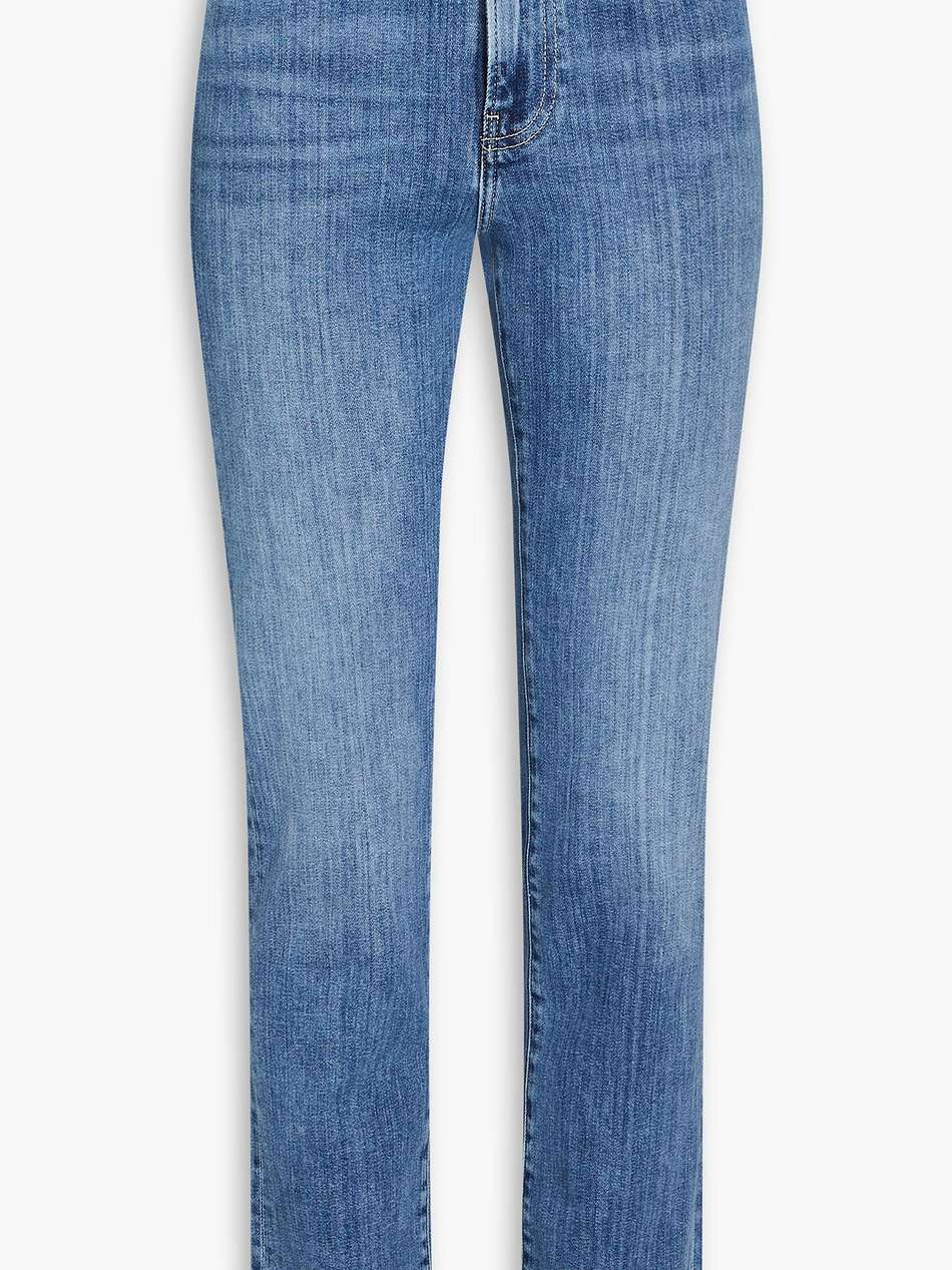 le high straight high-rise straight-leg jeans