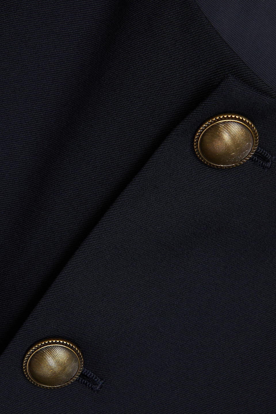 Frame Wool-blend Twill Jacket In Navy