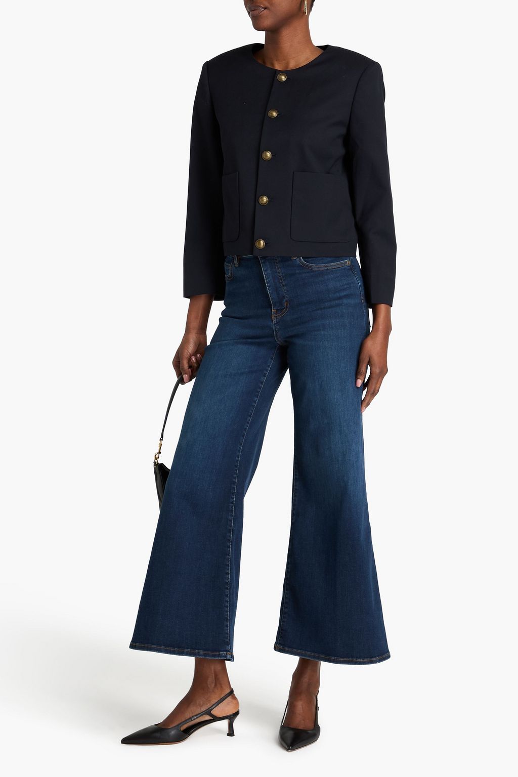 FRAME Wool-blend twill jacket