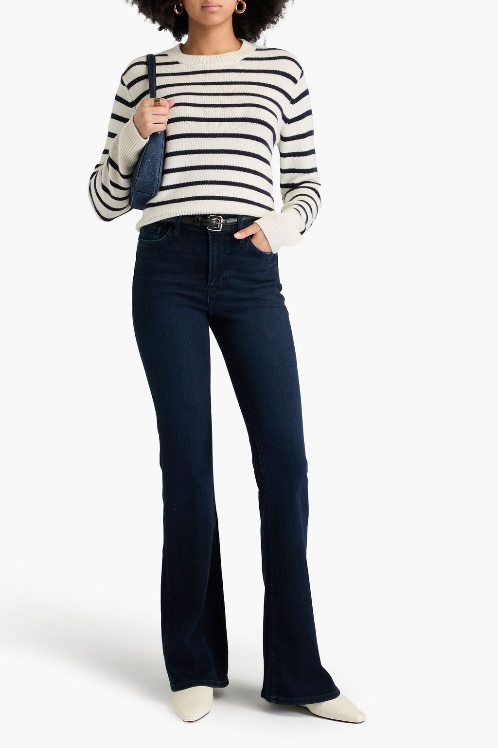 FRAME Striped cashmere sweater