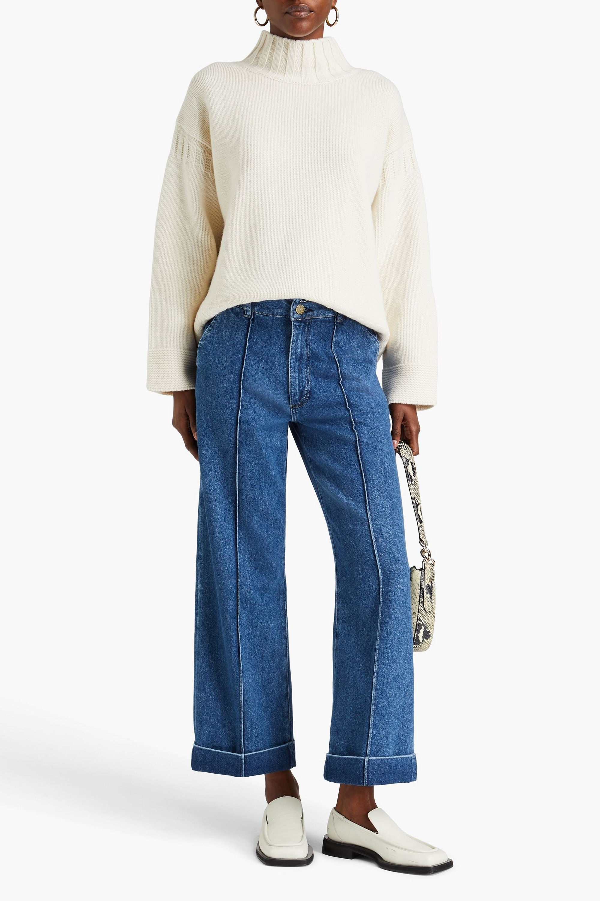 FRAME 70s high-rise straight-leg jeans