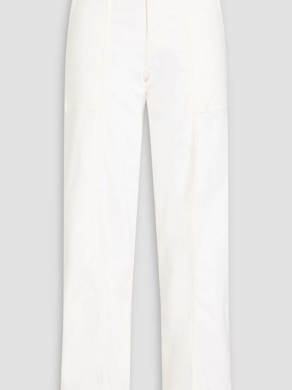 high-rise wide-leg jeans