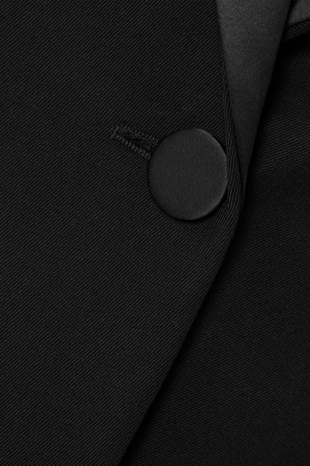 STELLA MCCARTNEY Satin-trimmed wool-twill coat