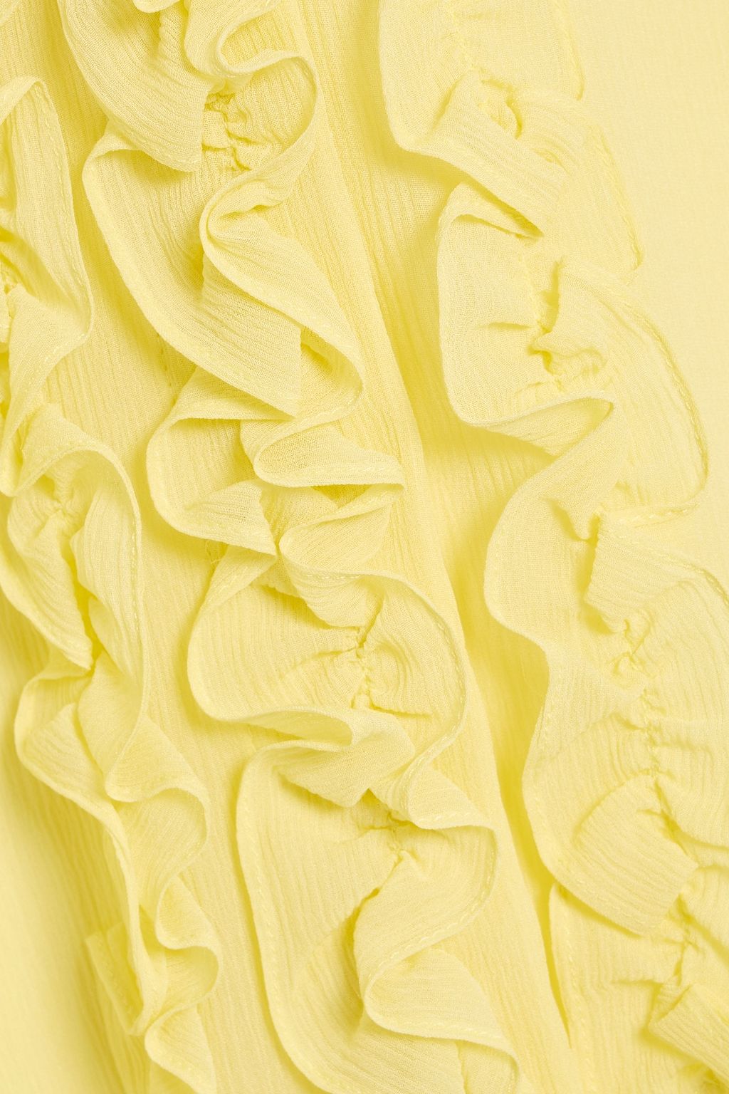 STELLA MCCARTNEY Ruffled silk-georgette shirt