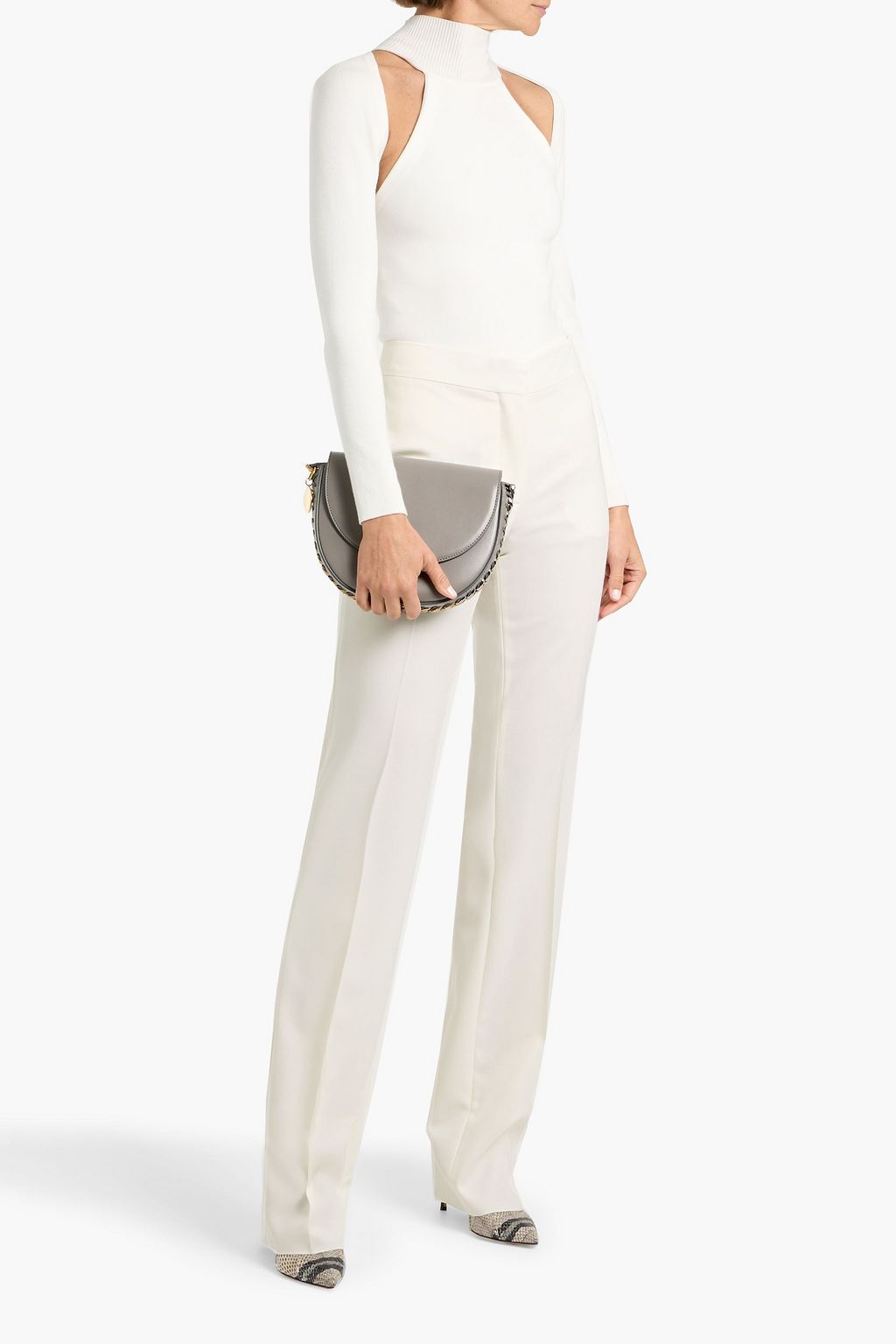 STELLA MCCARTNEY Wool-twill straight-leg pants