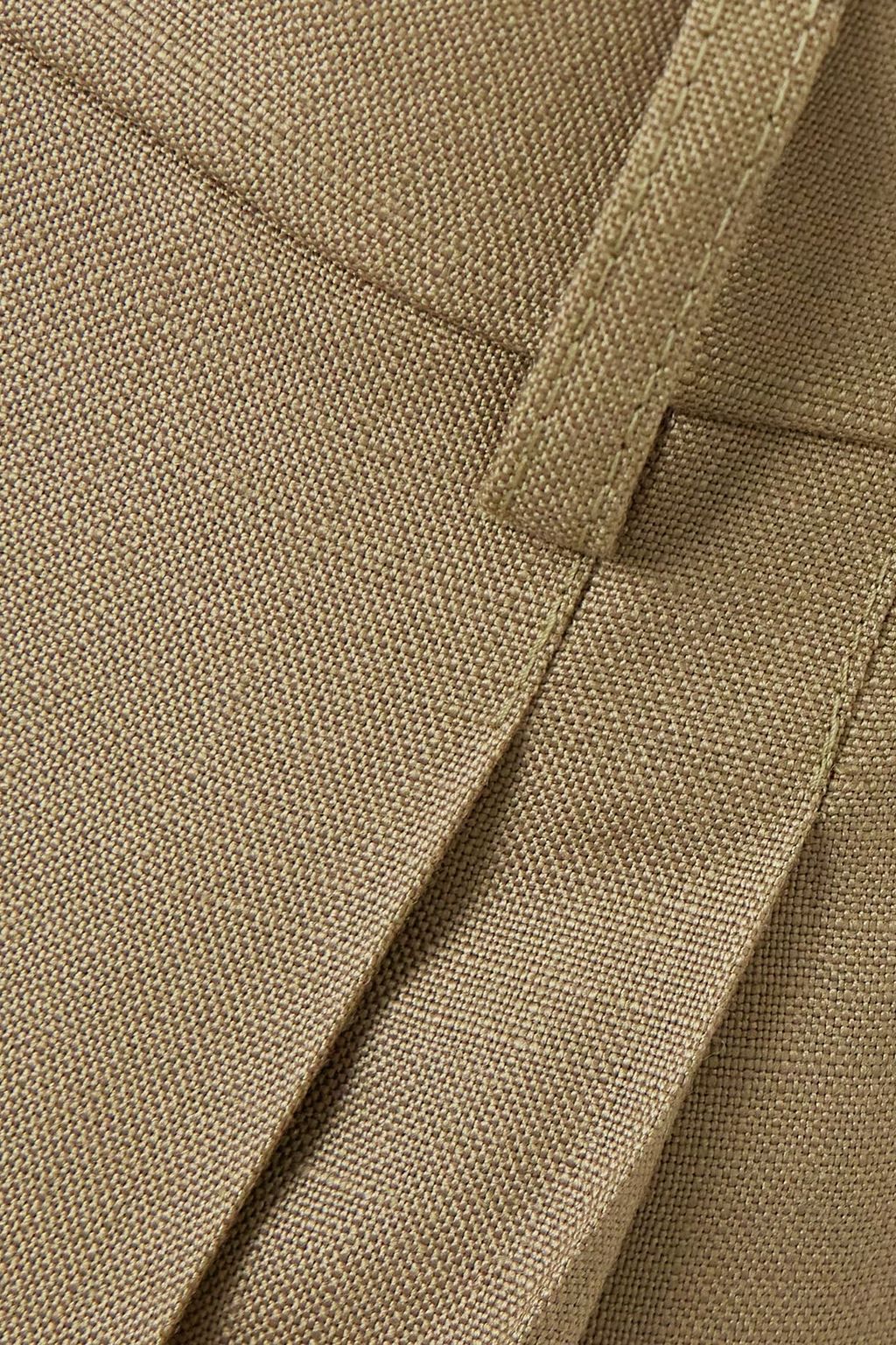 STELLA MCCARTNEY Pleated woven straight-leg pants