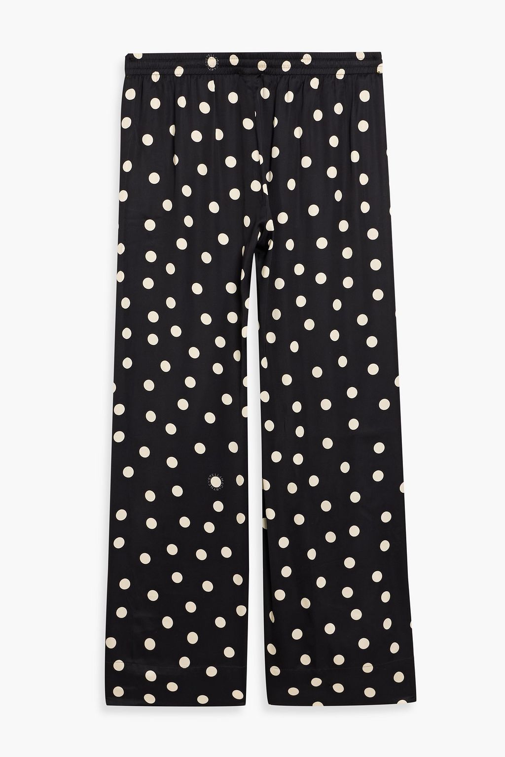 STELLA MCCARTNEY Polka-dot satin straight-leg pants