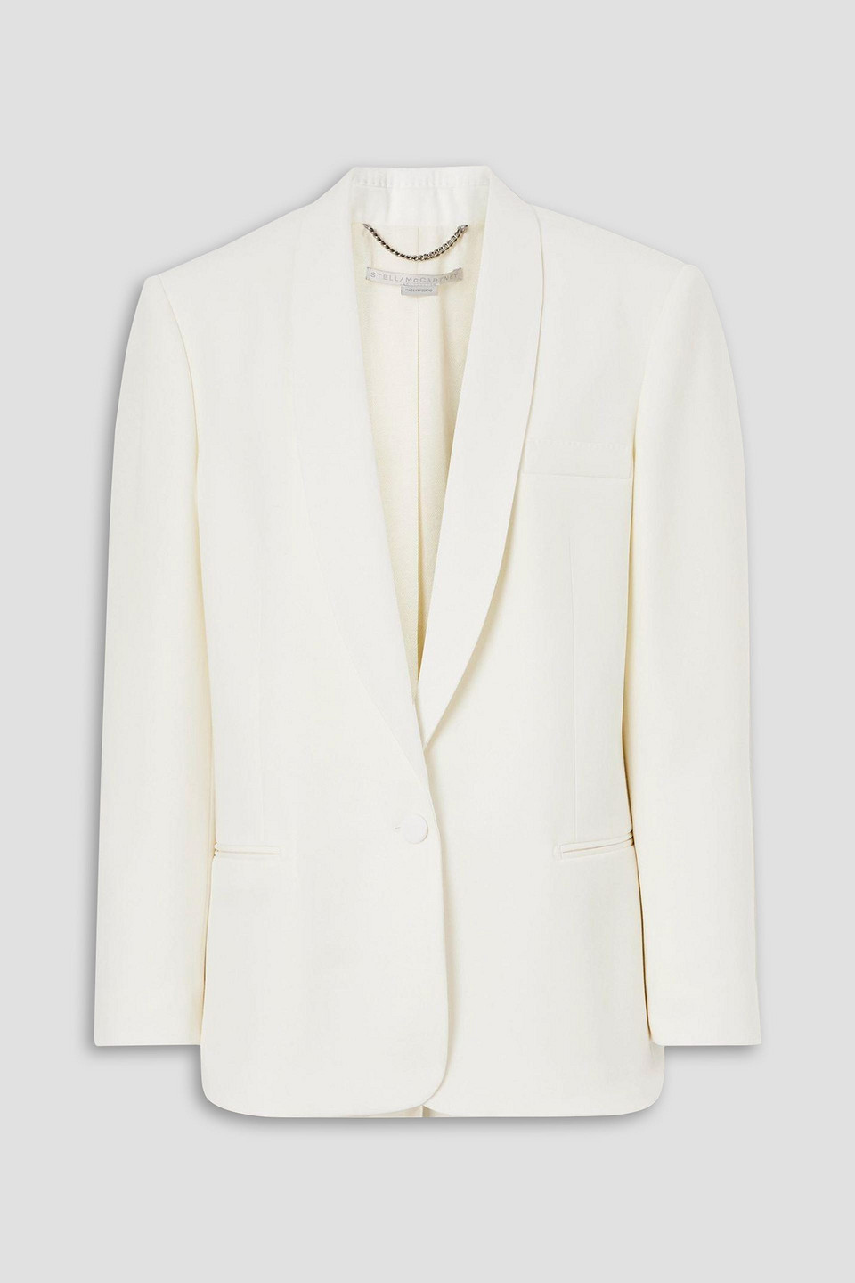 Stella Mccartney Oversized Wool-twill Blazer In White