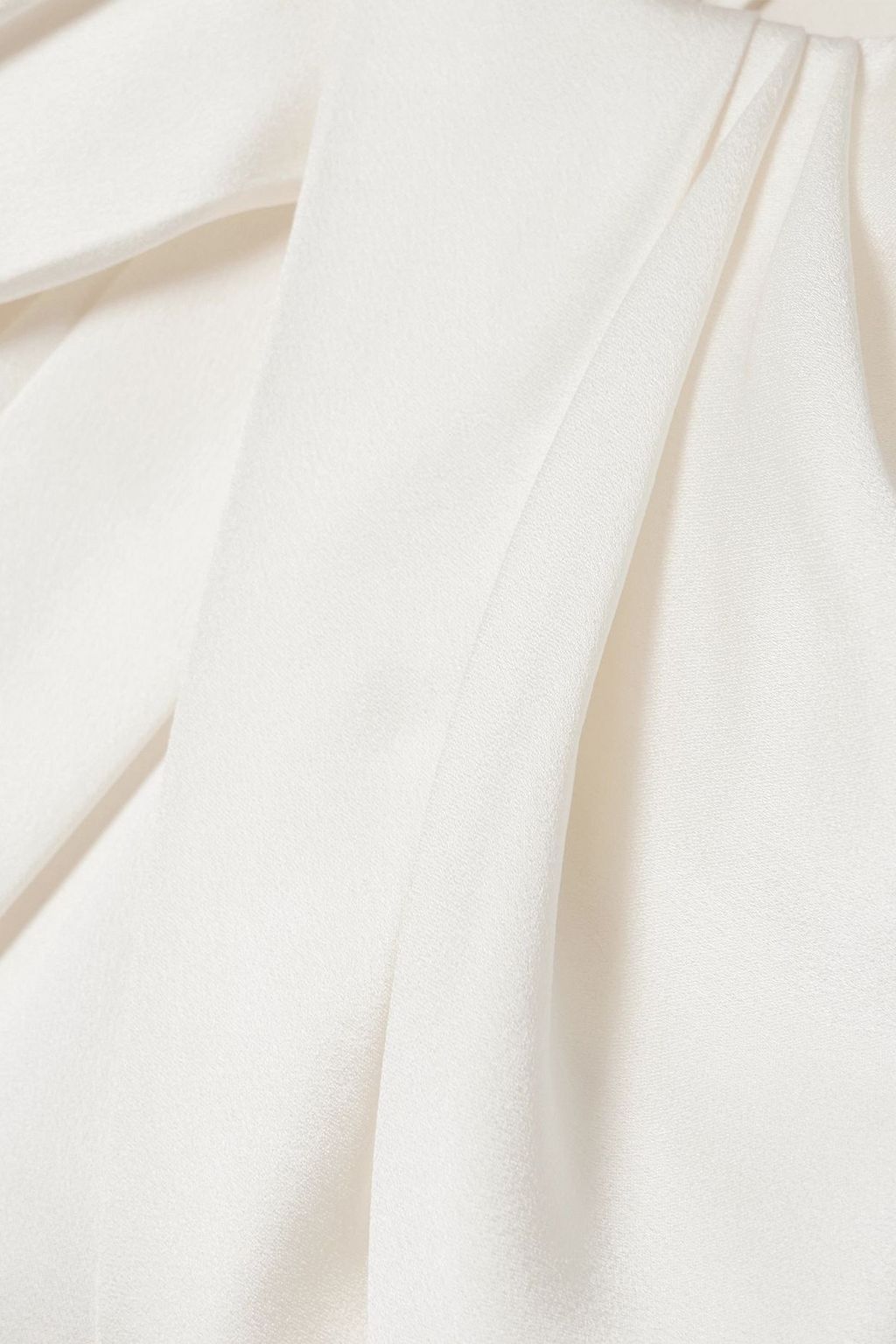 STELLA MCCARTNEY Asymmetric cape-effect draped satin blouse