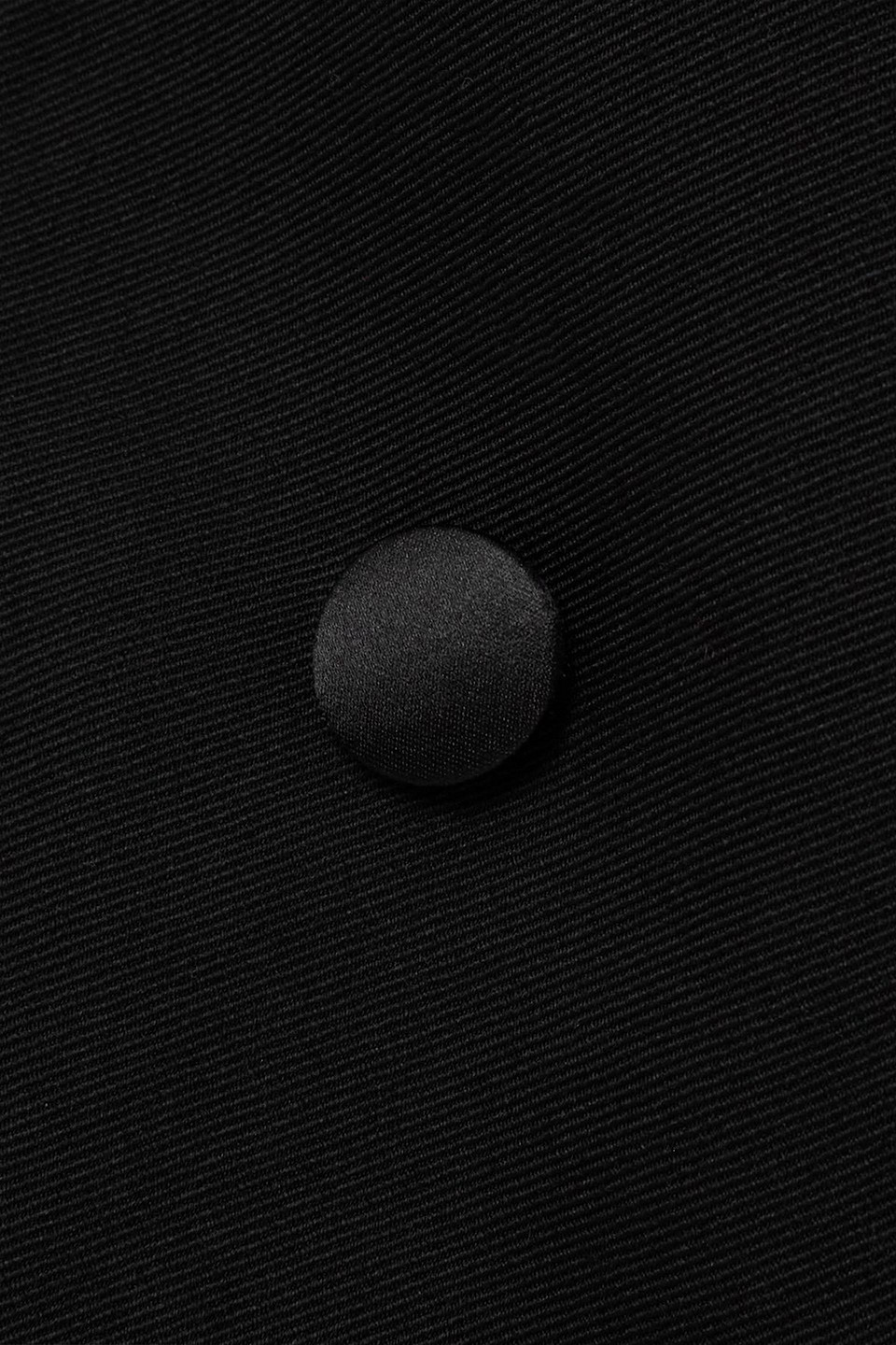Dolce & Gabbana Double-breasted Satin-trimmed Wool-blend Gabardine Halterneck Vest In Black