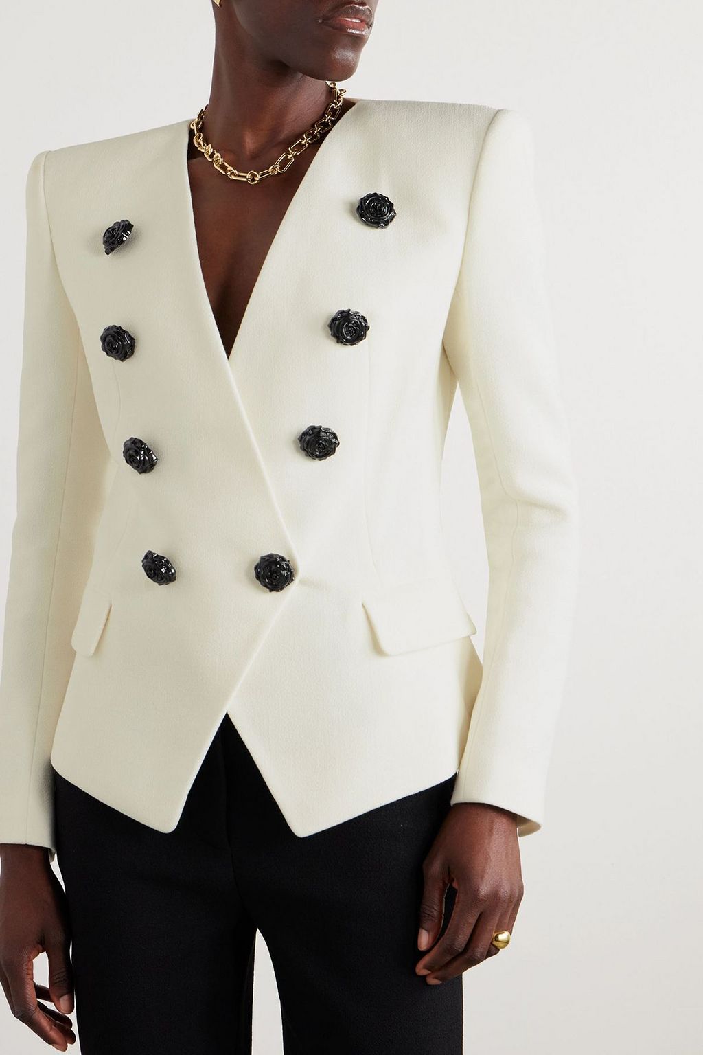 BALMAIN Embellished wool blazer