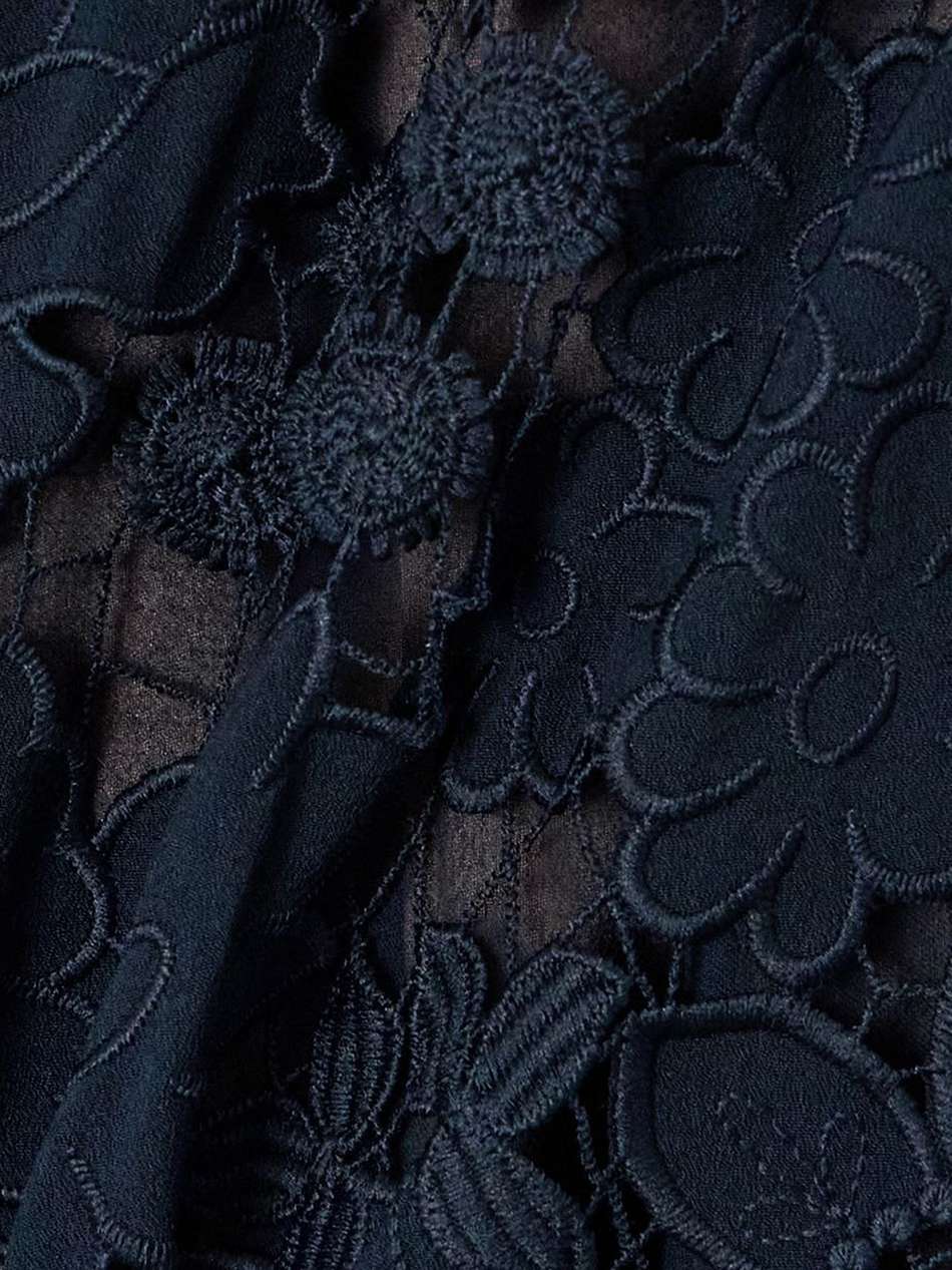 off-the-shoulder guipure lace gown