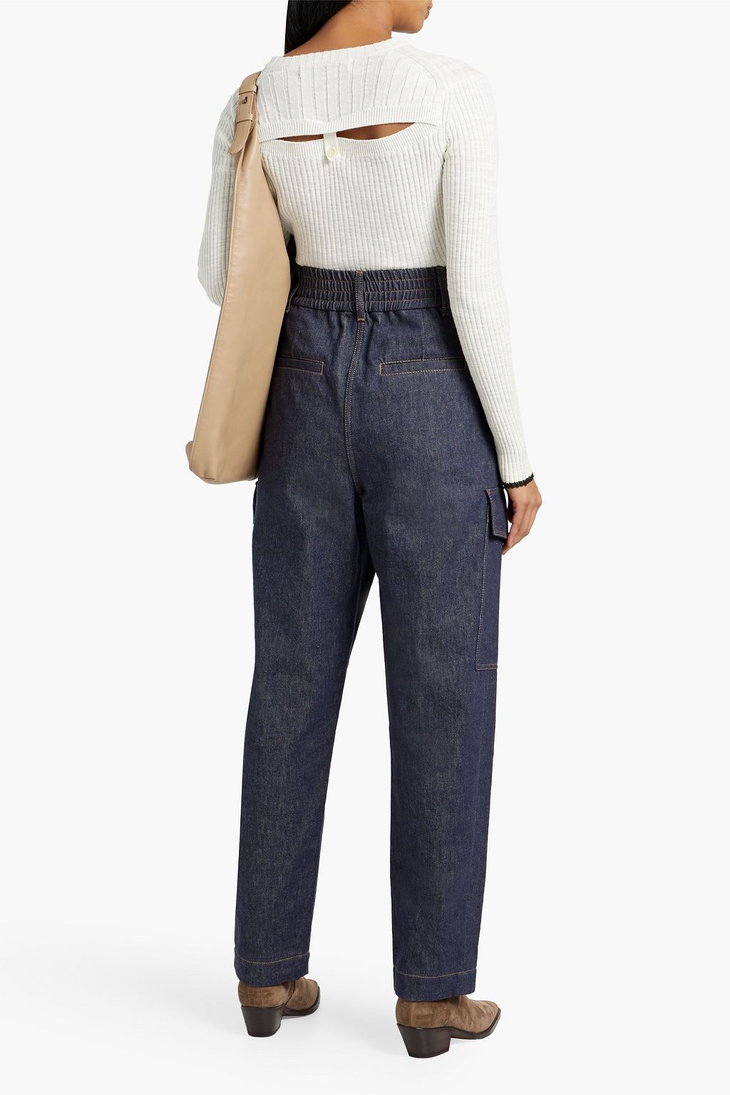 BRUNELLO CUCINELLI High-rise tapered jeans