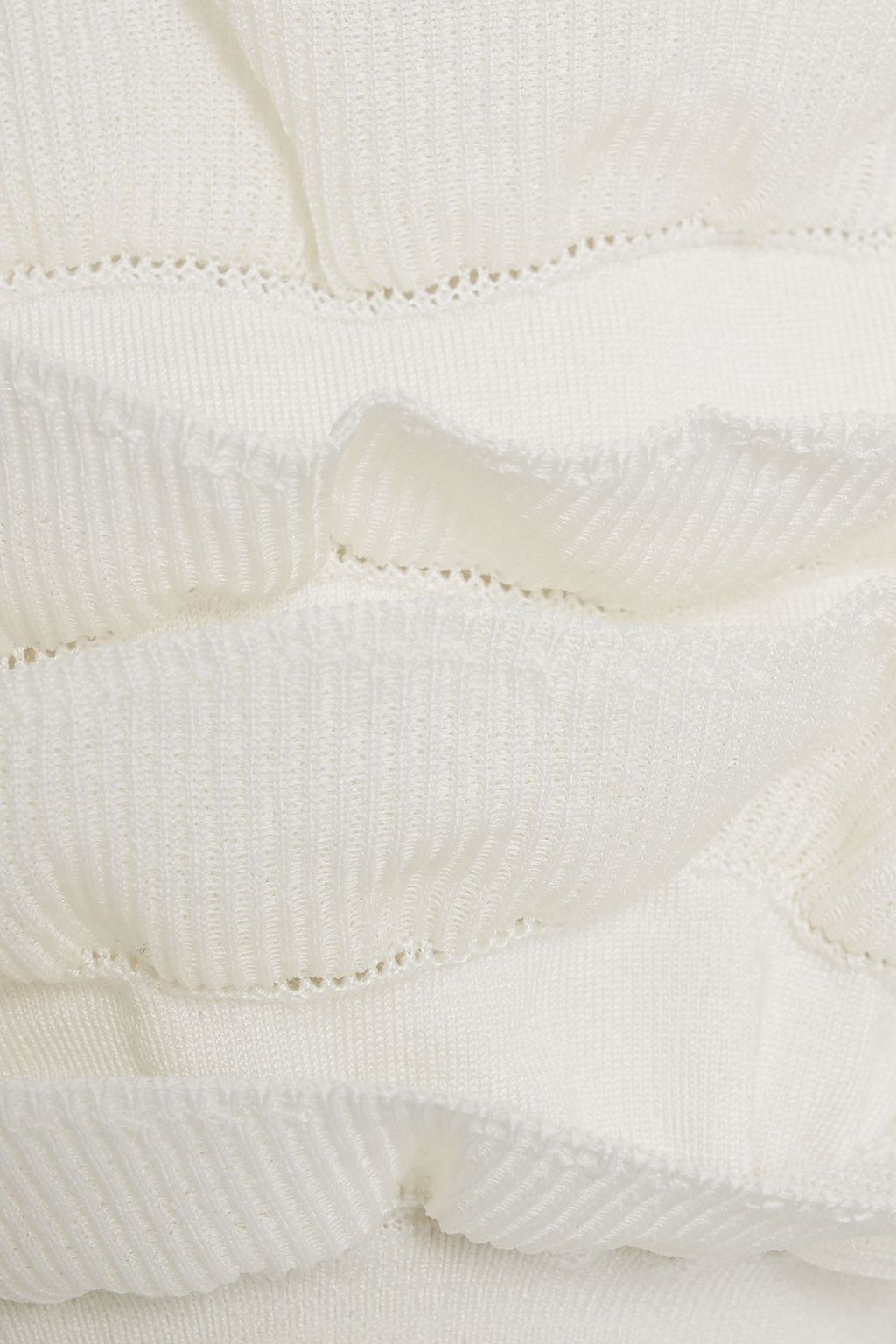 CHLOÉ Ruffled silk-blend top