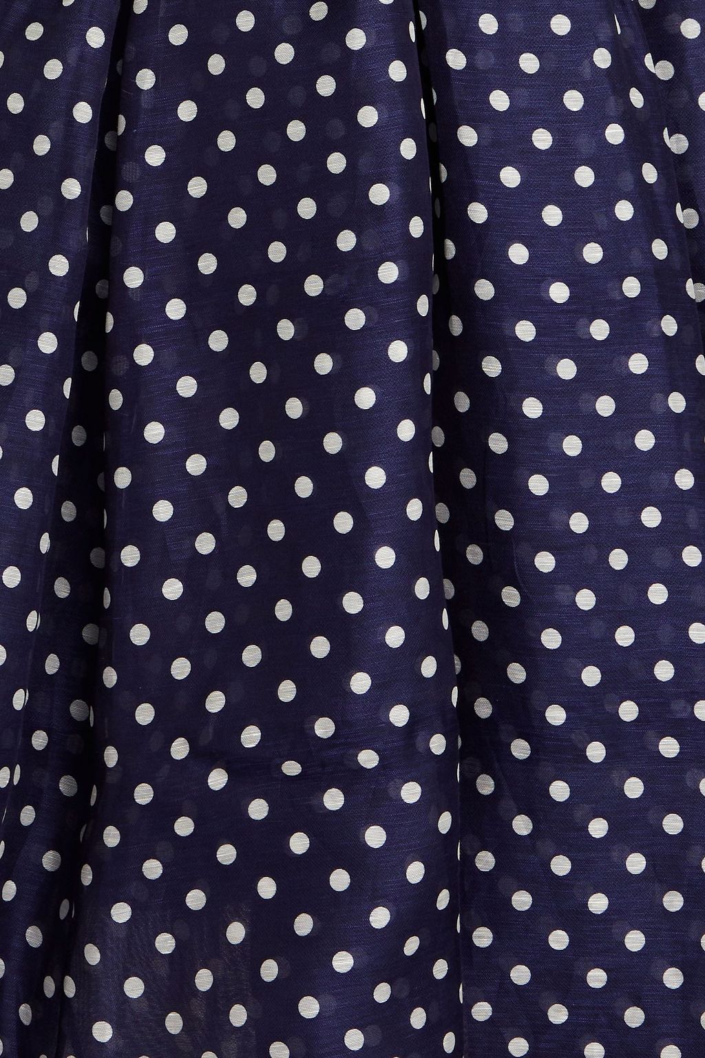 ZIMMERMANN Polka-dot linen and silk-blend halterneck midi dress