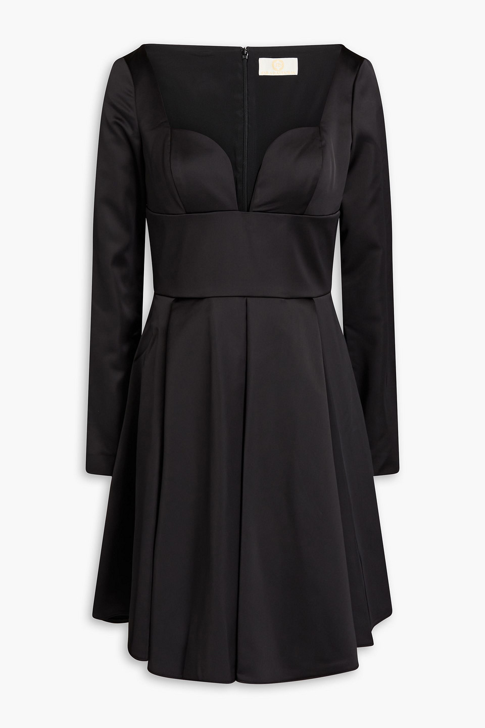 Sara Battaglia Satin Mini Dress