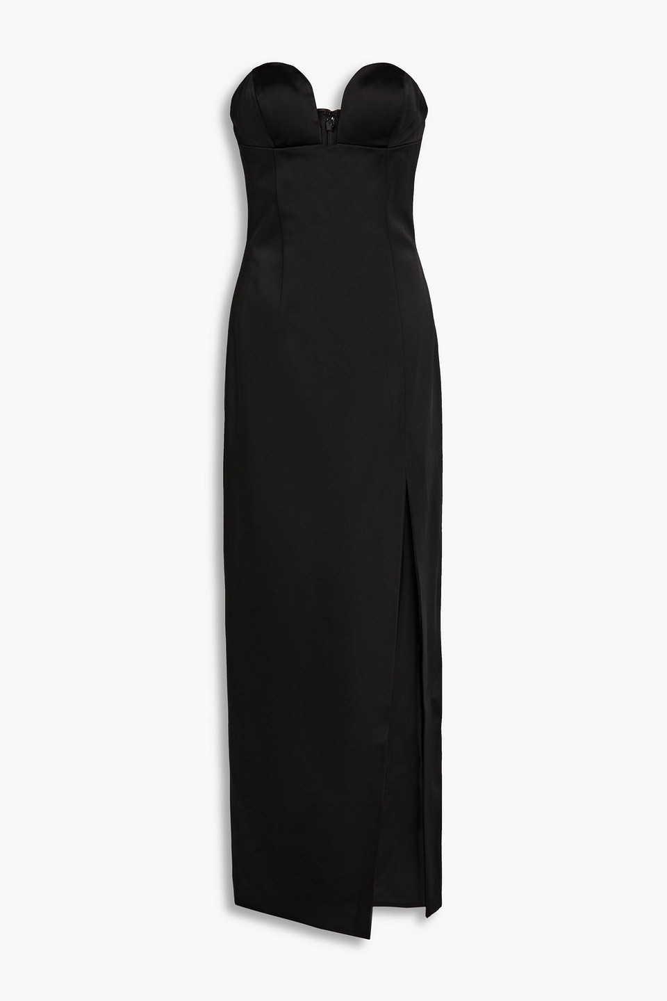 Sara Battaglia Sweetheart Neck Dress In Black