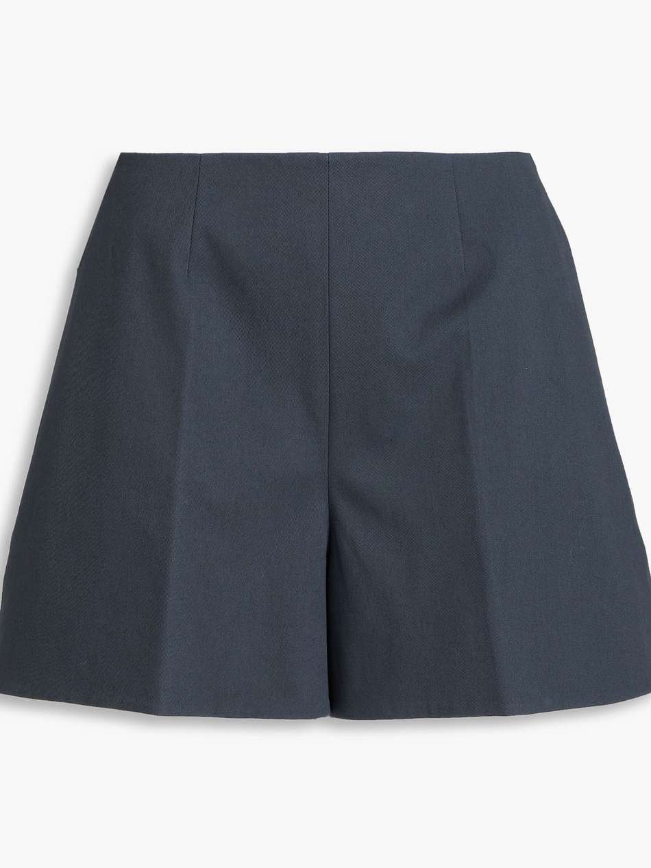 cotton-blend twill shorts