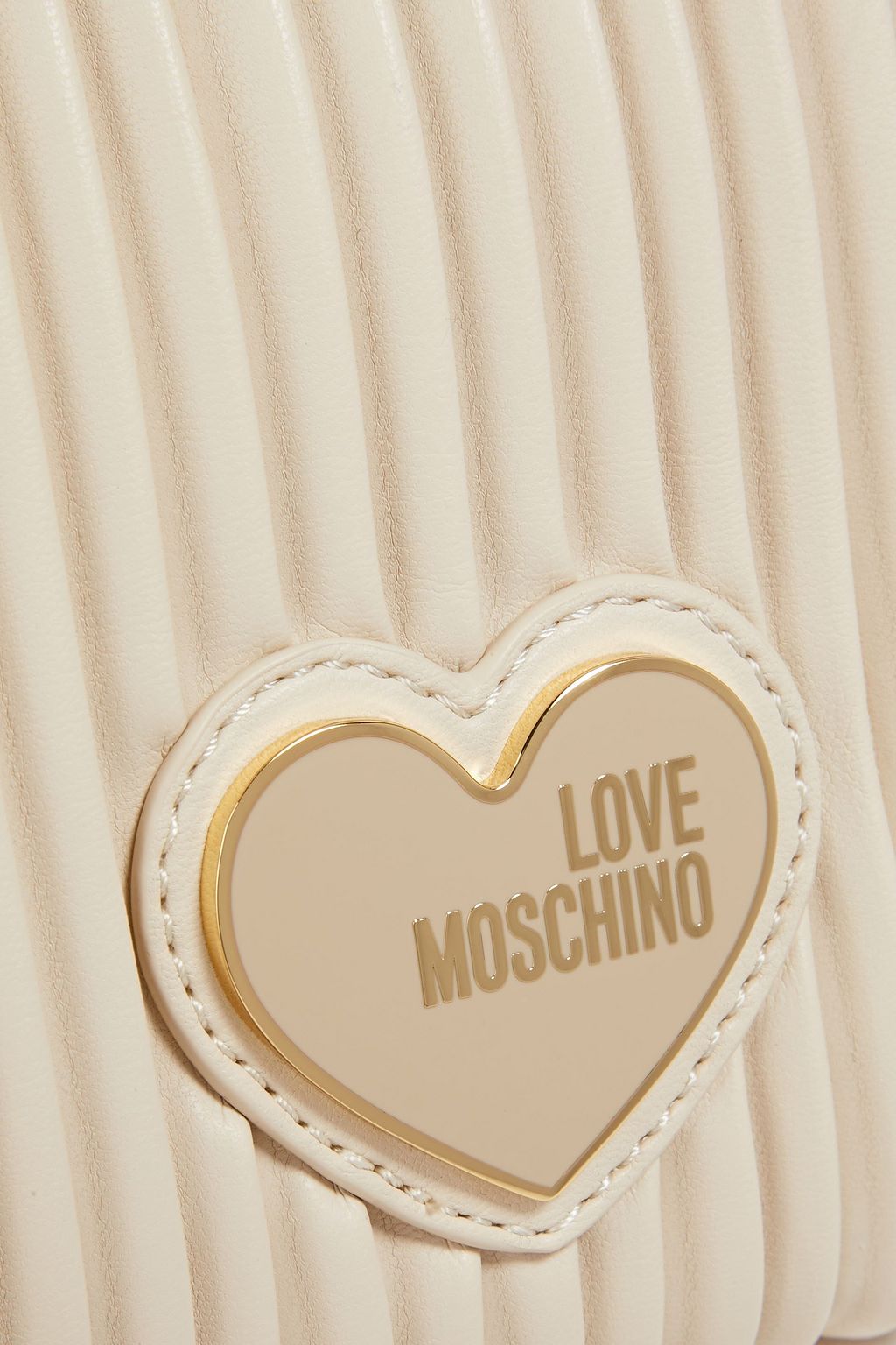LOVE MOSCHINO Quilted faux textured-leather tote
