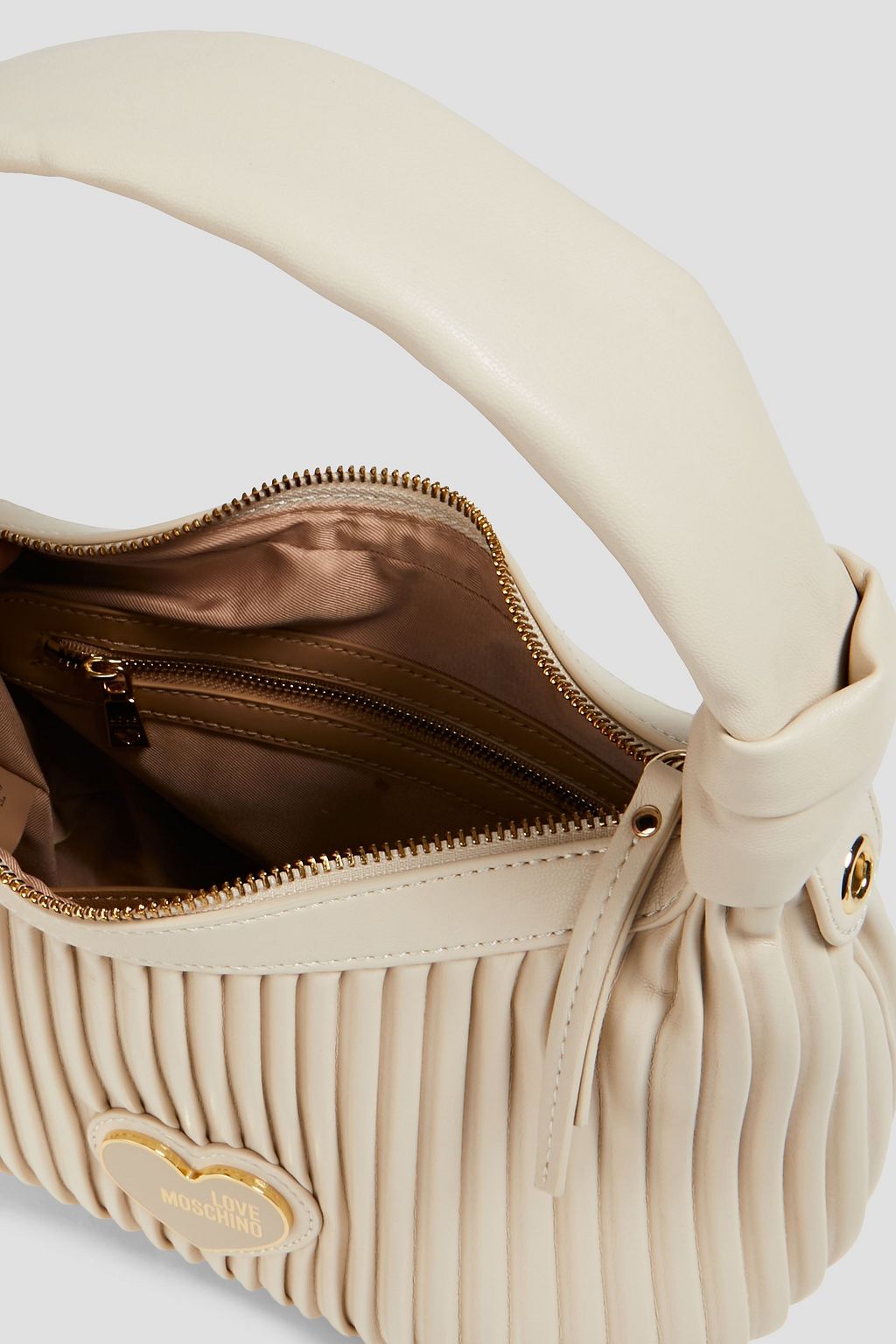LOVE MOSCHINO Quilted faux textured-leather tote