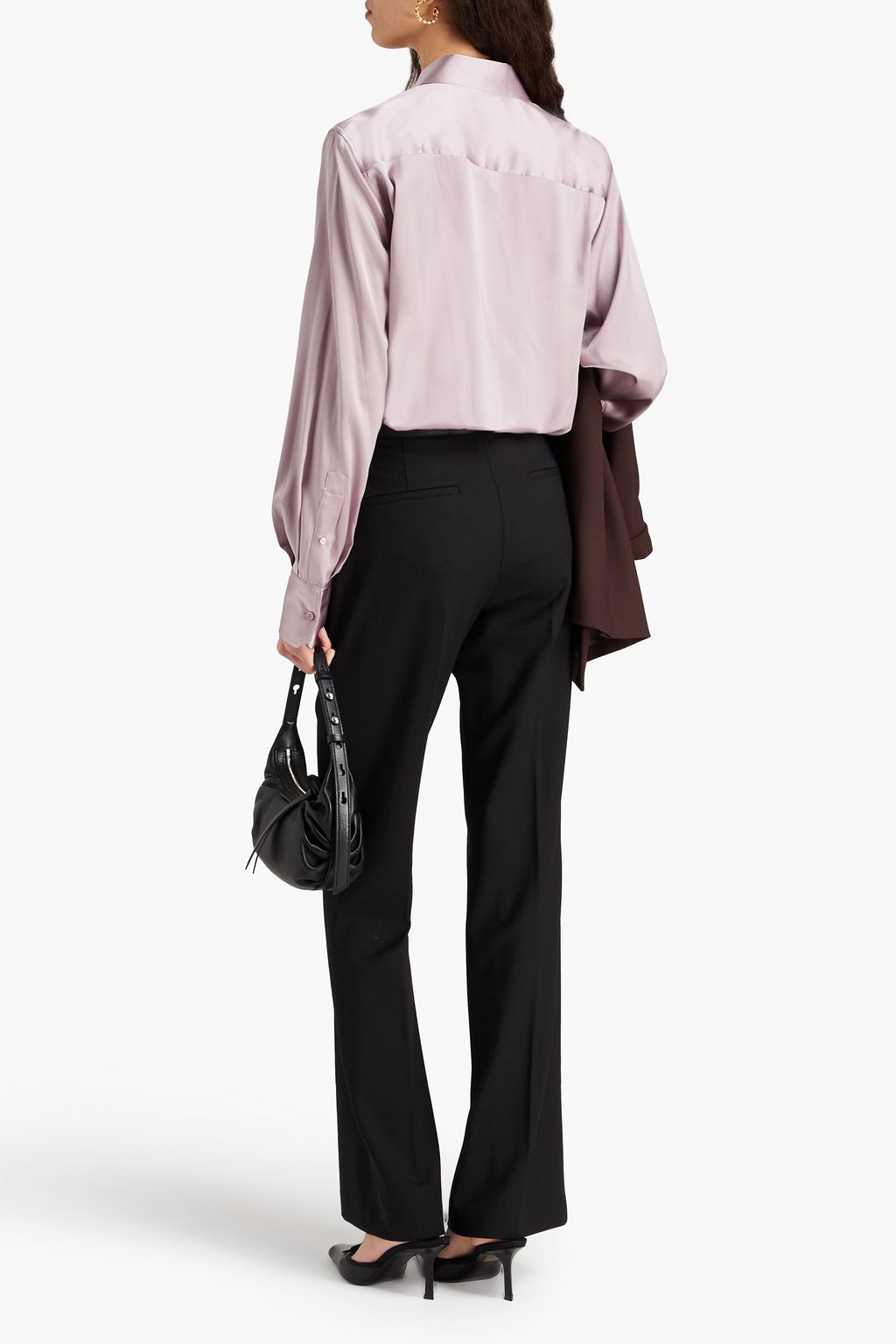 HELMUT LANG بنطال بقصّة بوت كت مصنوع من التويل