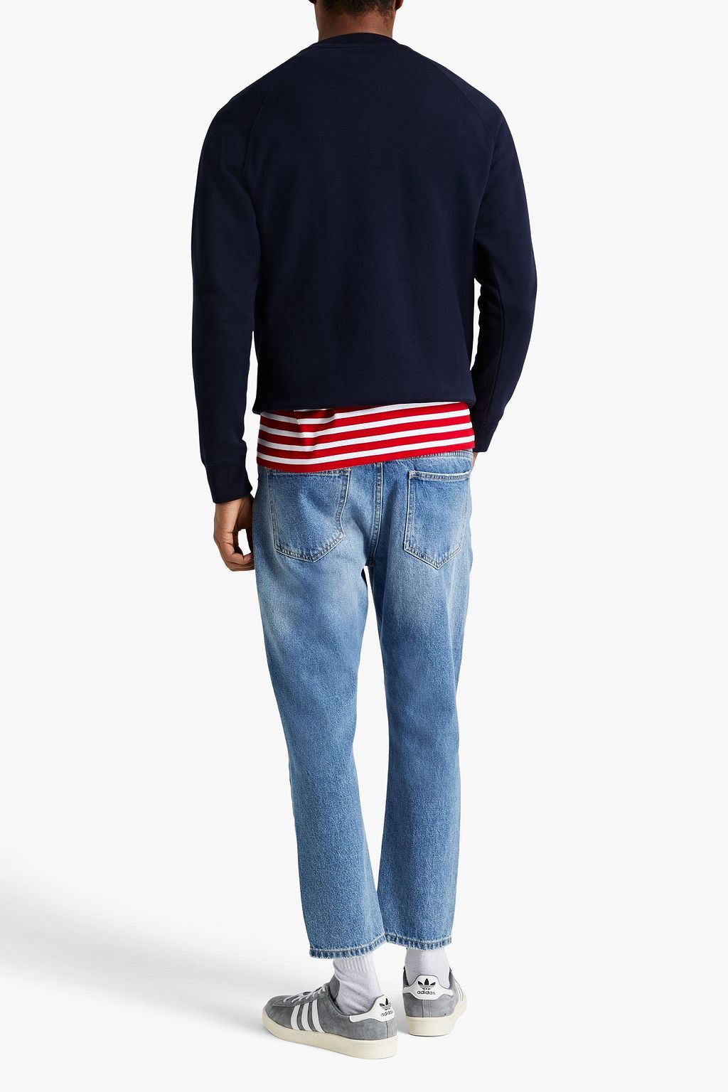 MAISON KITSUNÉ Printed French cotton-terry sweatshirt
