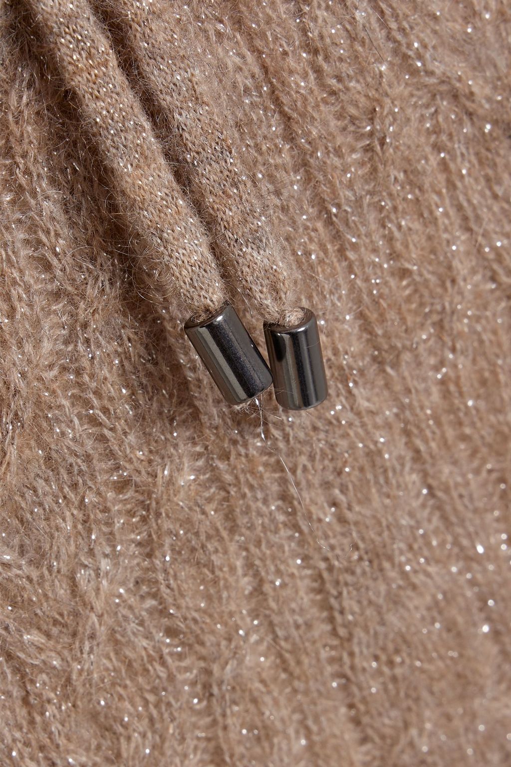 BRUNELLO CUCINELLI Metallic cable-knit track pants