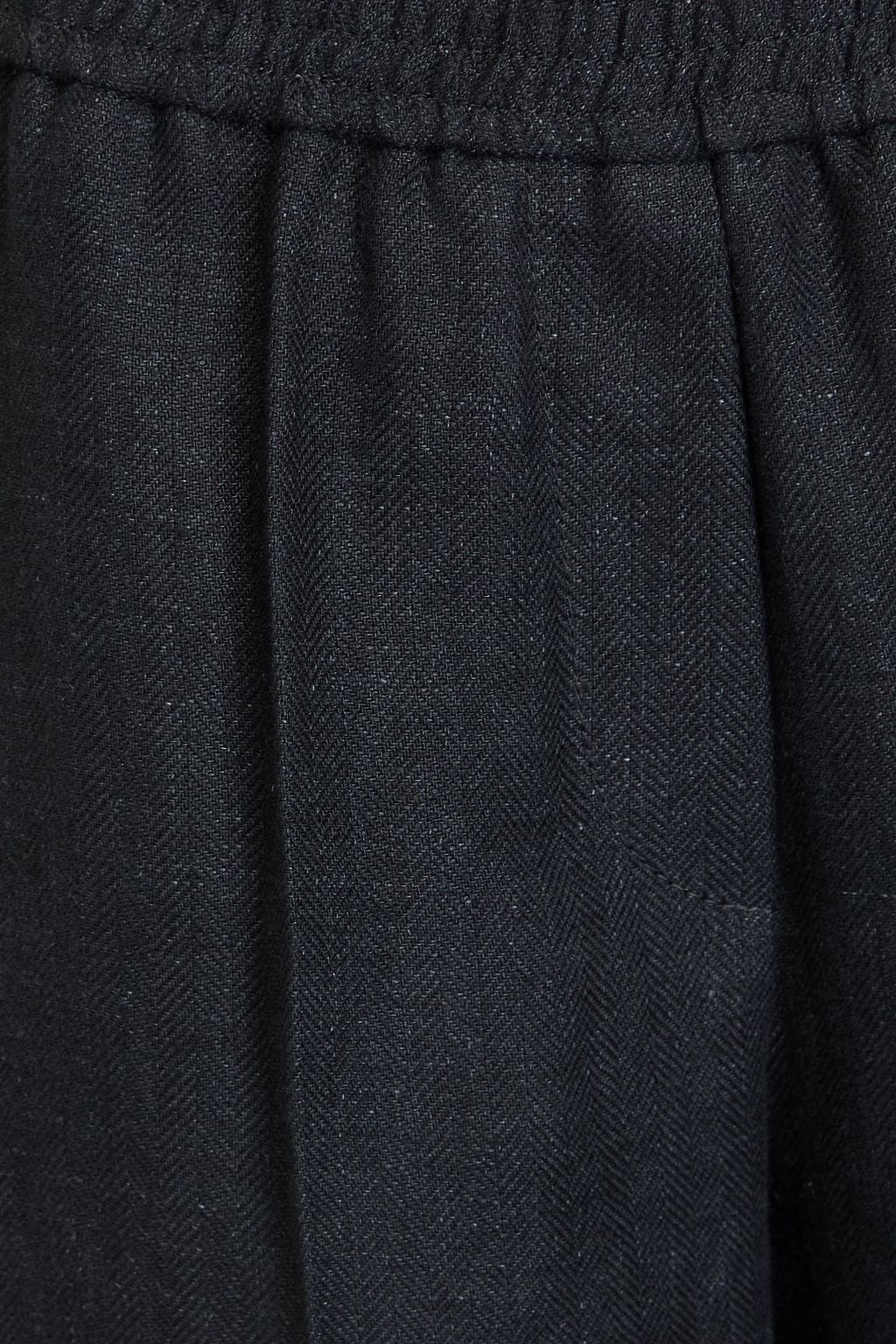 BRUNELLO CUCINELLI بنطال بأرجل واسعة من الجاكار والكتّان