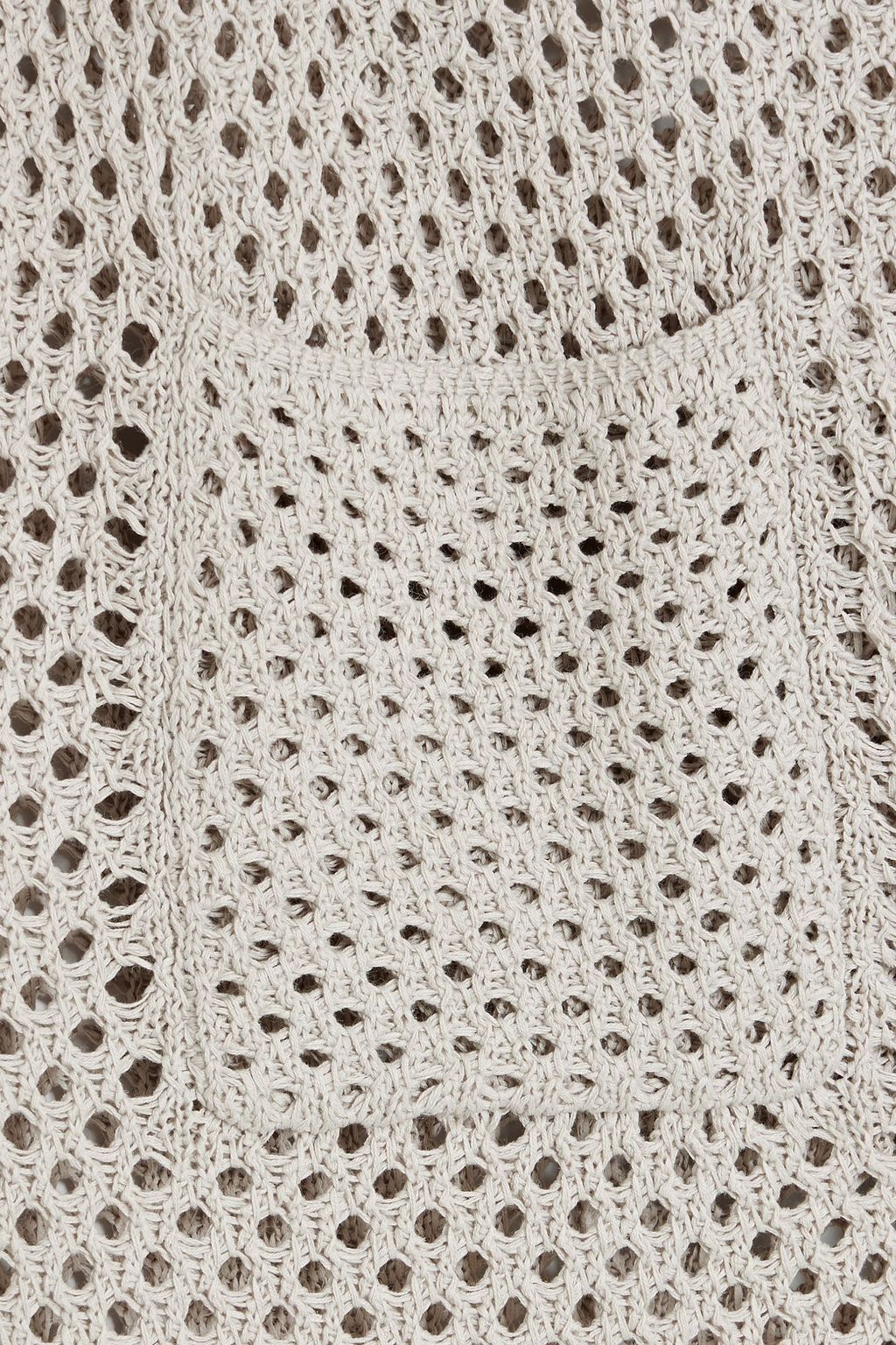 BRUNELLO CUCINELLI Open-knit cotton polo sweater