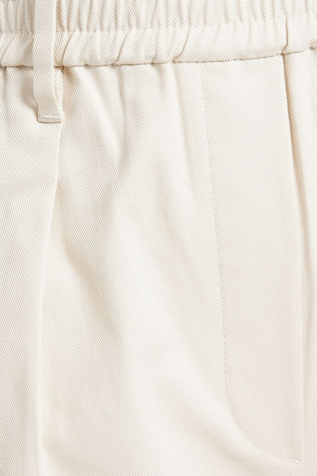 BRUNELLO CUCINELLI Pleated cotton-blend twill tapered pants