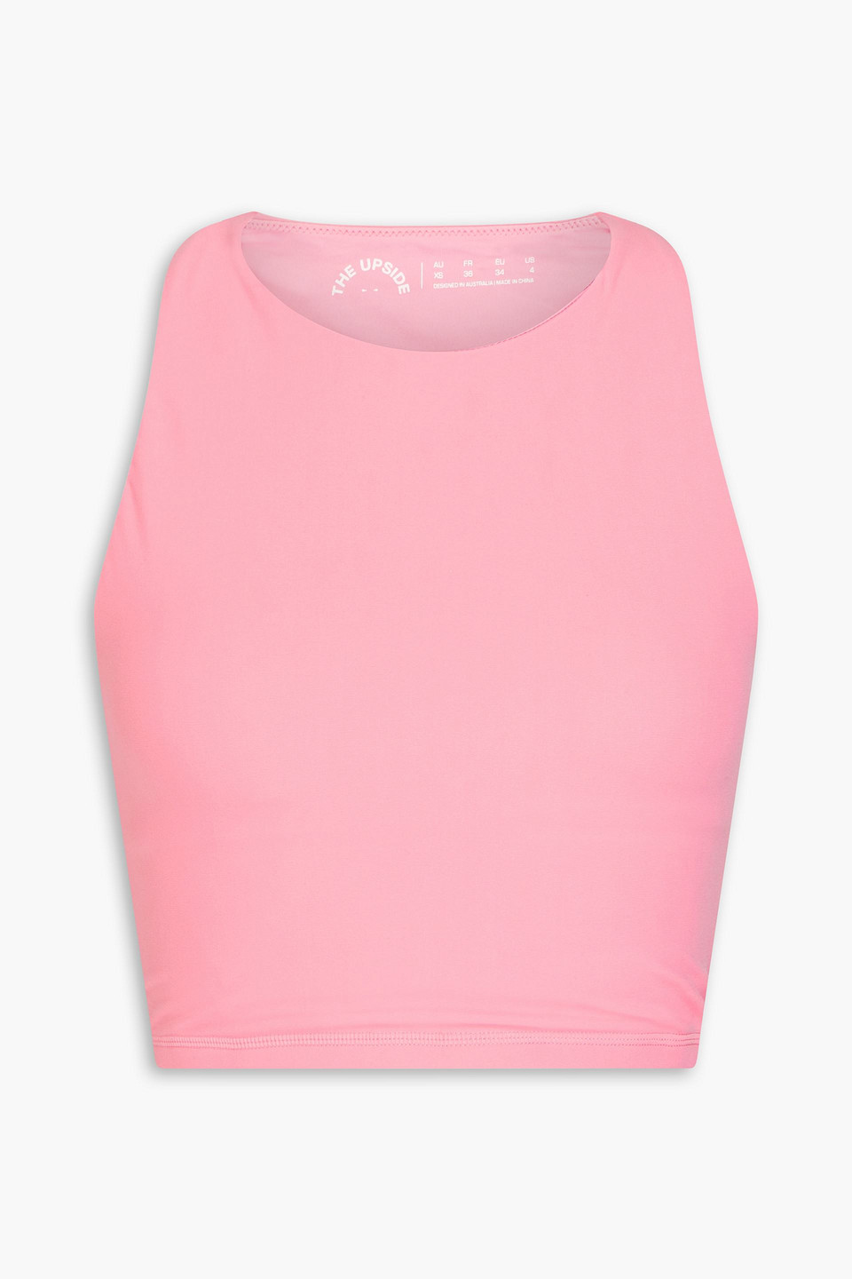 Cropped stretch-jersey top