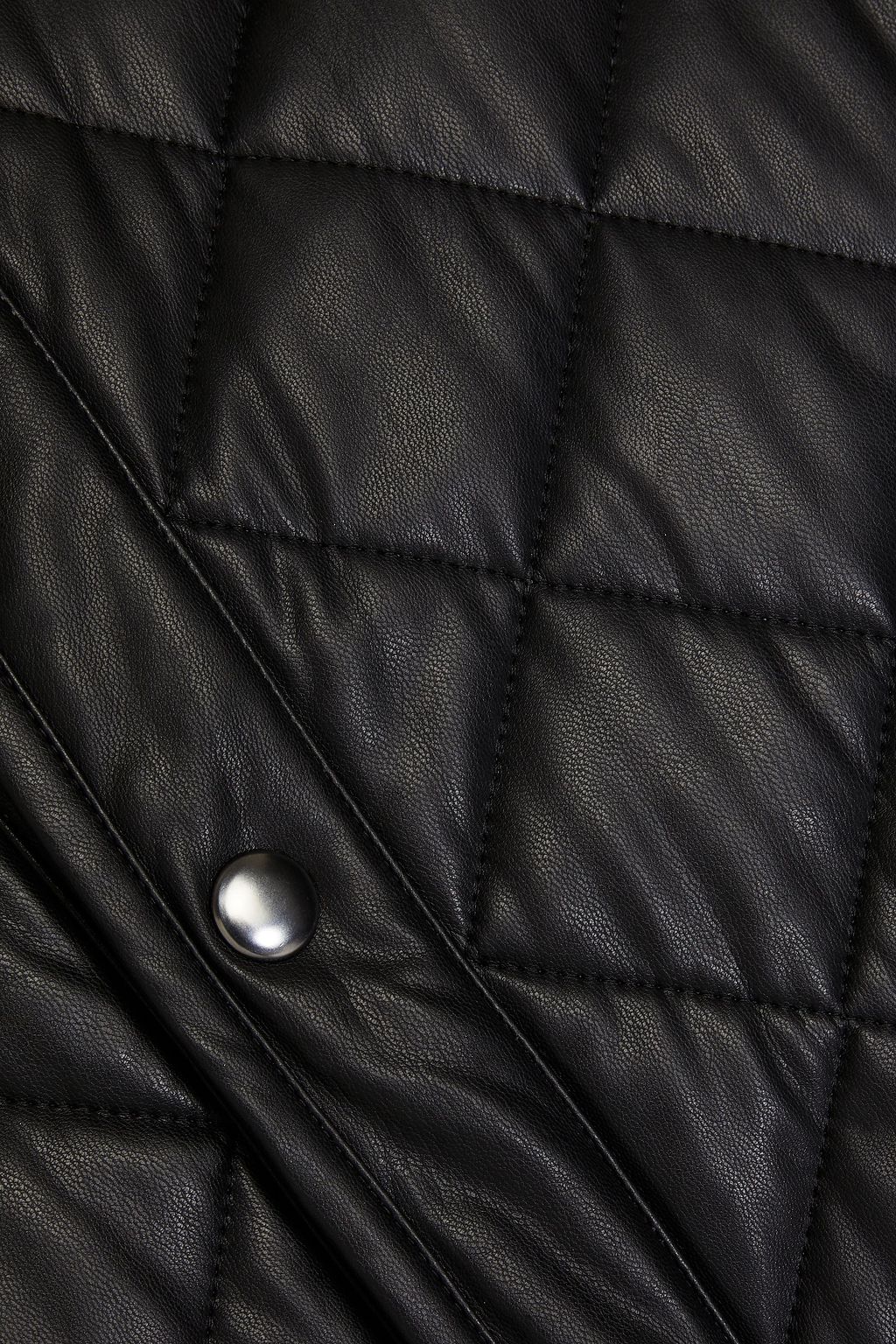 MAISON KITSUNÉ Quilted faux leather jacket