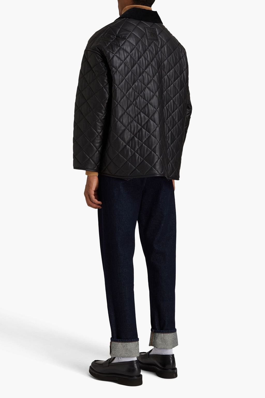 MAISON KITSUNÉ Quilted faux leather jacket