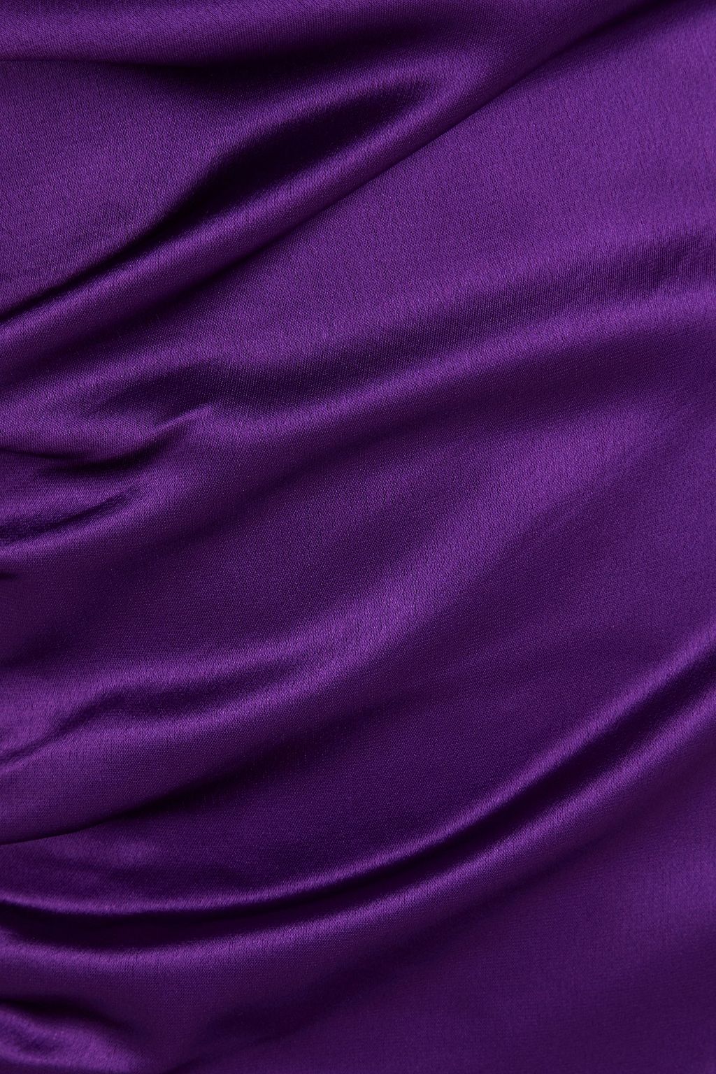 RETROFÊTE فستان مصنوع من الساتان بقصّة غير متماثلة وبتأثير مزموم