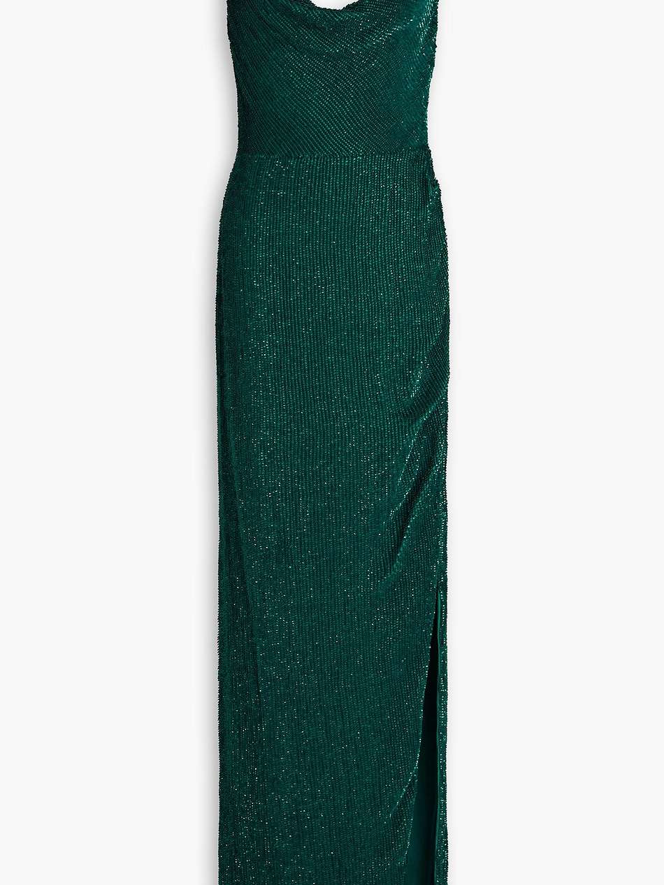 katya sequined chiffon gown