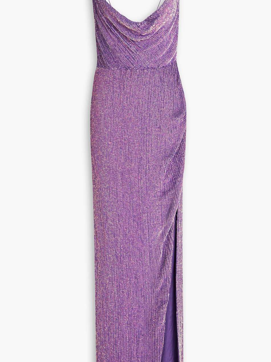 katya sequined chiffon gown